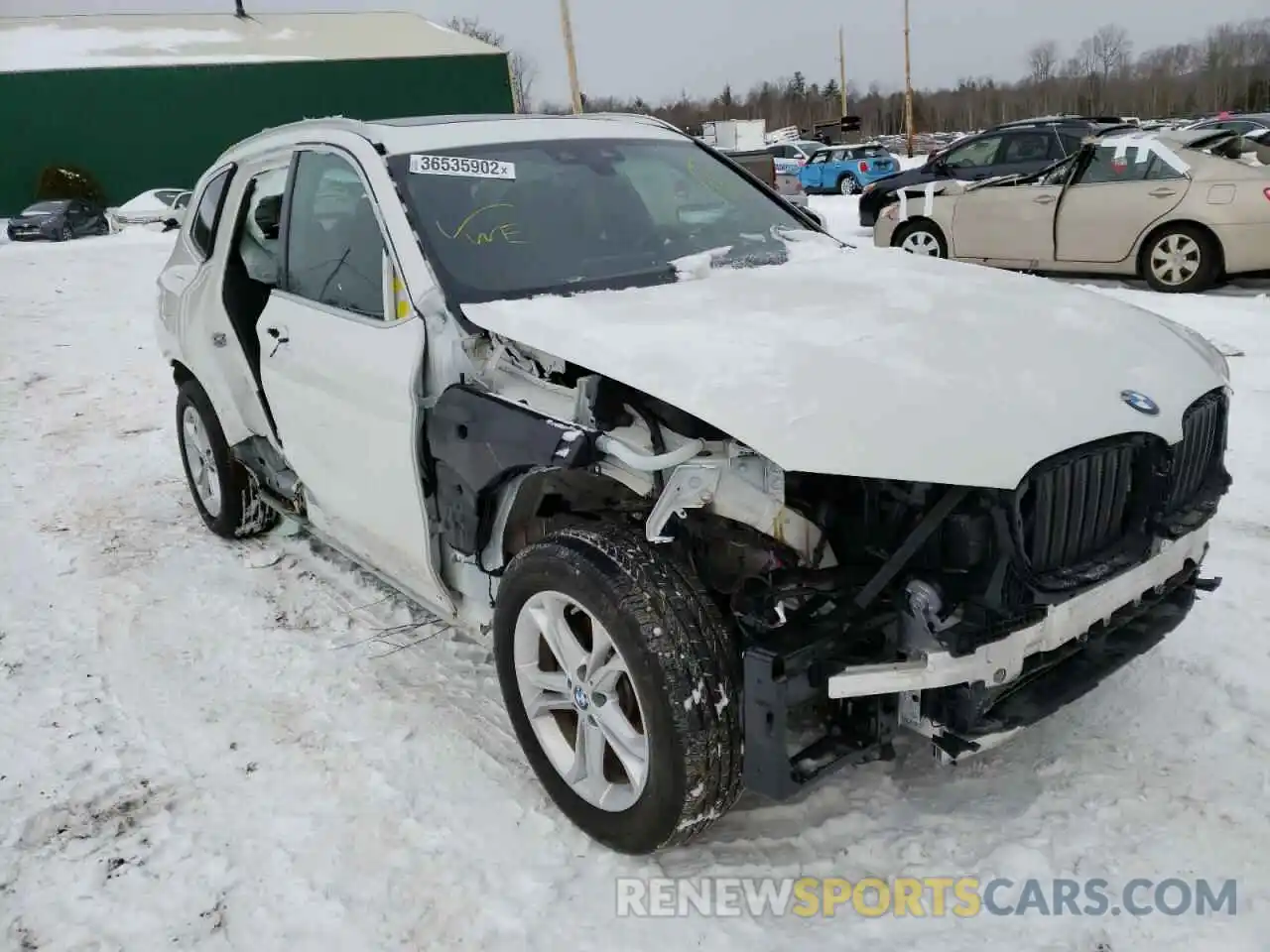 1 Photograph of a damaged car 5UXTY5C02M9F46249 BMW X3 2021