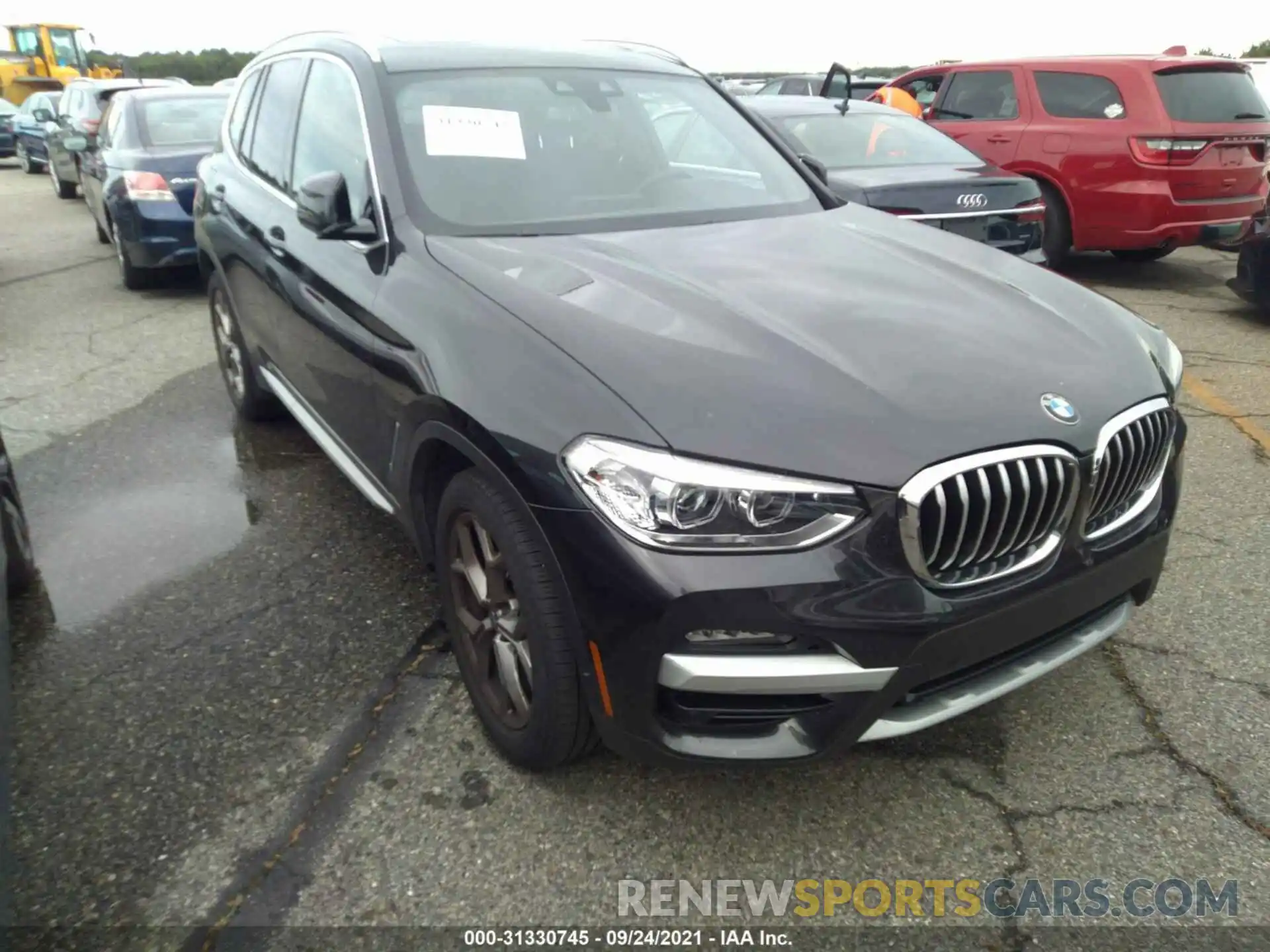 1 Photograph of a damaged car 5UXTY5C02M9F57543 BMW X3 2021