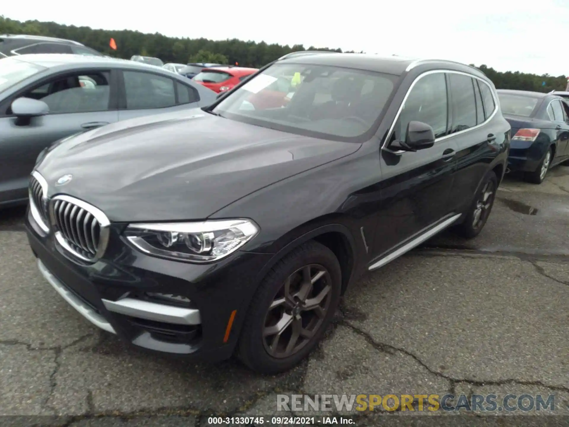 2 Photograph of a damaged car 5UXTY5C02M9F57543 BMW X3 2021