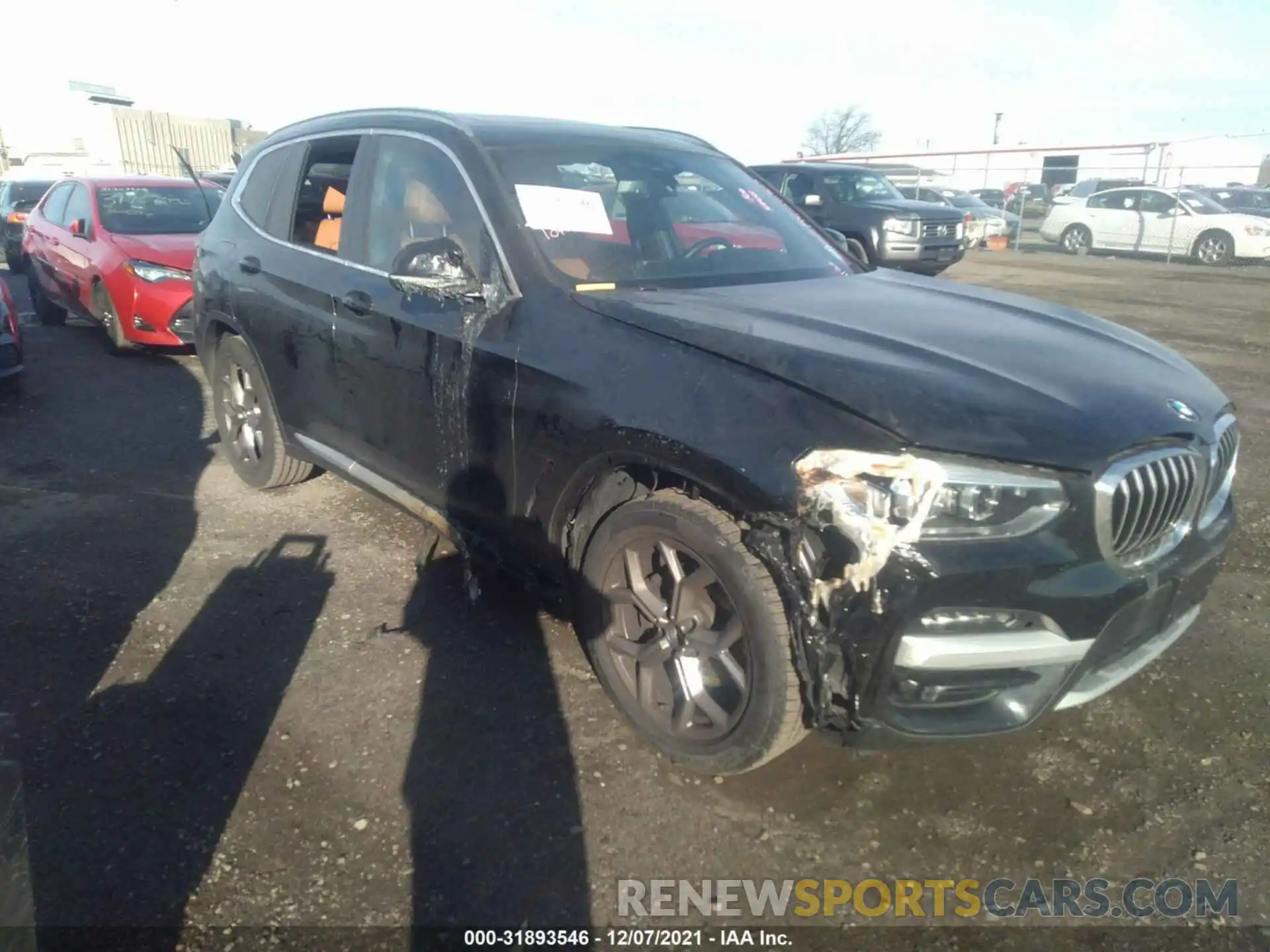 1 Photograph of a damaged car 5UXTY5C02M9G39773 BMW X3 2021