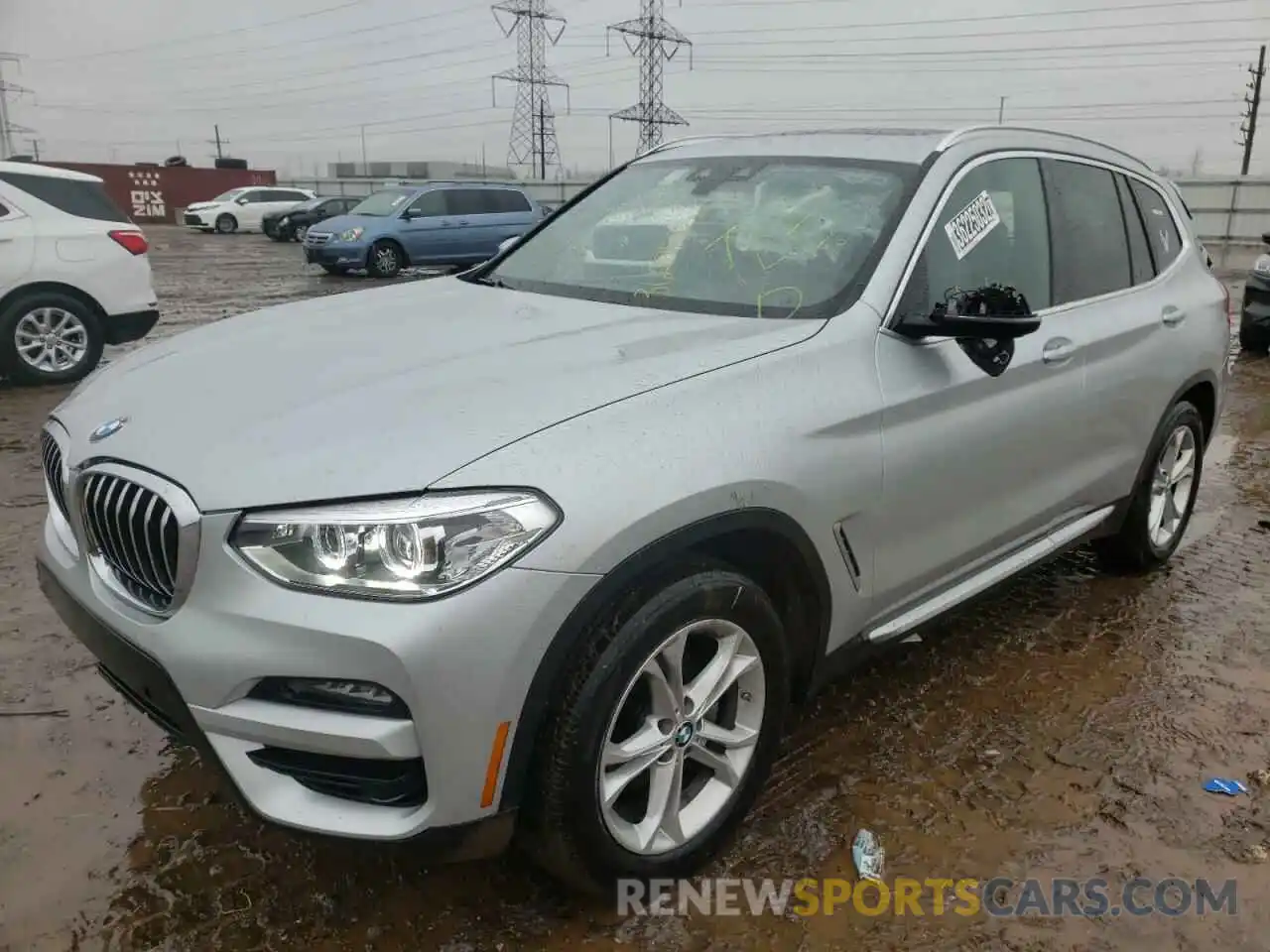 2 Photograph of a damaged car 5UXTY5C02M9H22765 BMW X3 2021