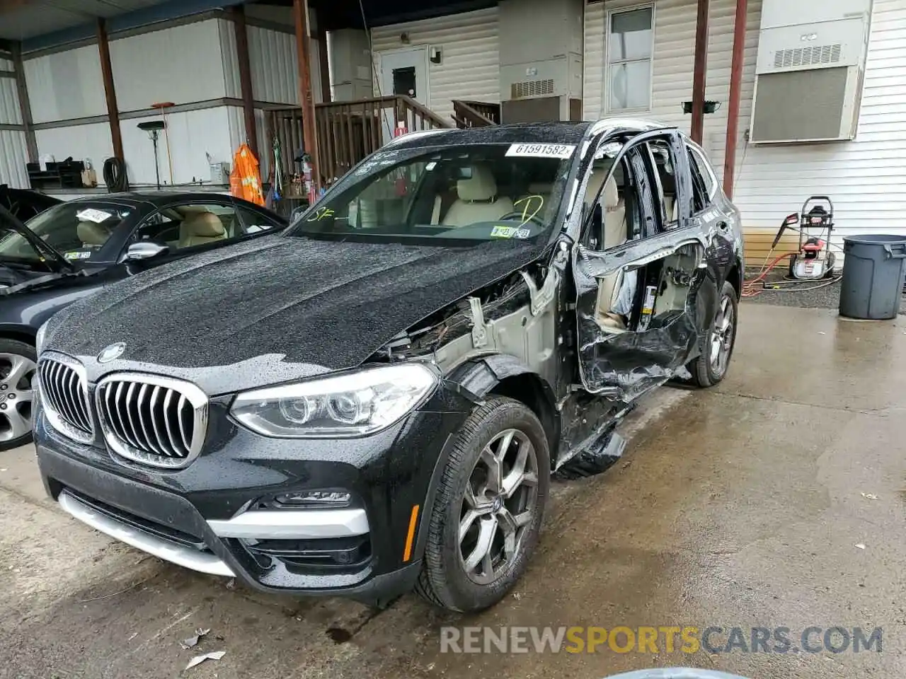 2 Photograph of a damaged car 5UXTY5C02M9H89804 BMW X3 2021