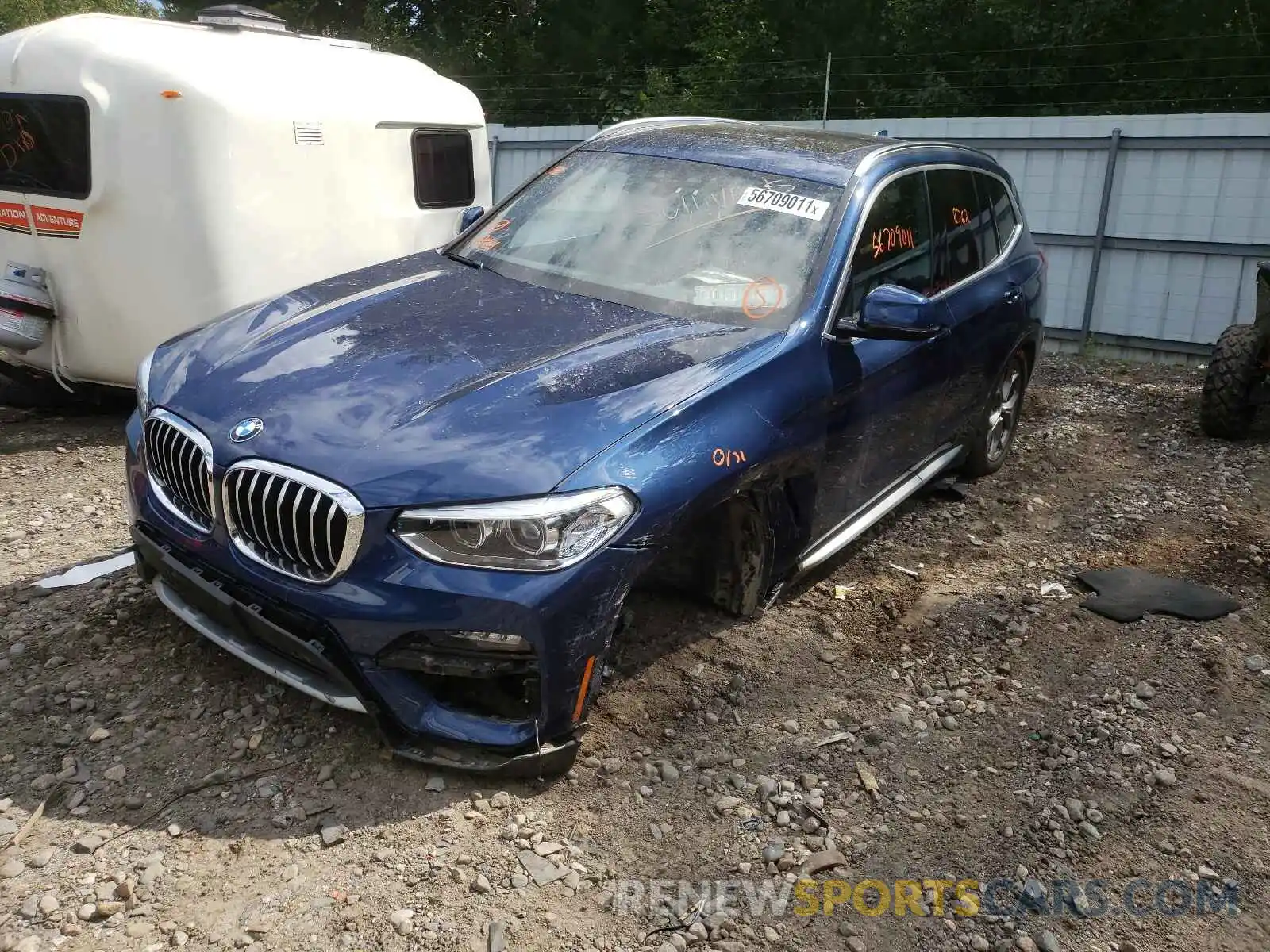 2 Фотография поврежденного автомобиля 5UXTY5C03M9D79741 BMW X3 2021