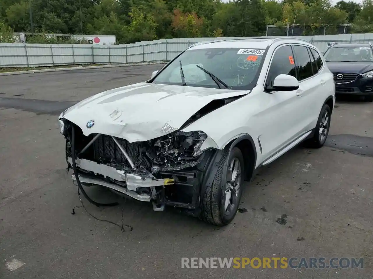 2 Photograph of a damaged car 5UXTY5C03M9E37783 BMW X3 2021