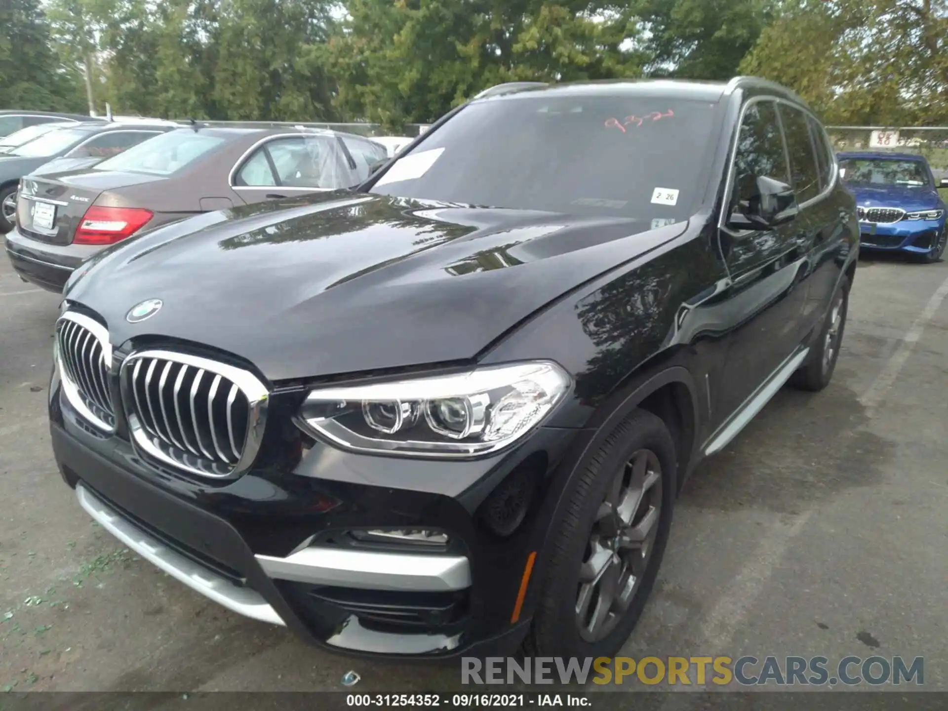 2 Photograph of a damaged car 5UXTY5C03M9F00509 BMW X3 2021