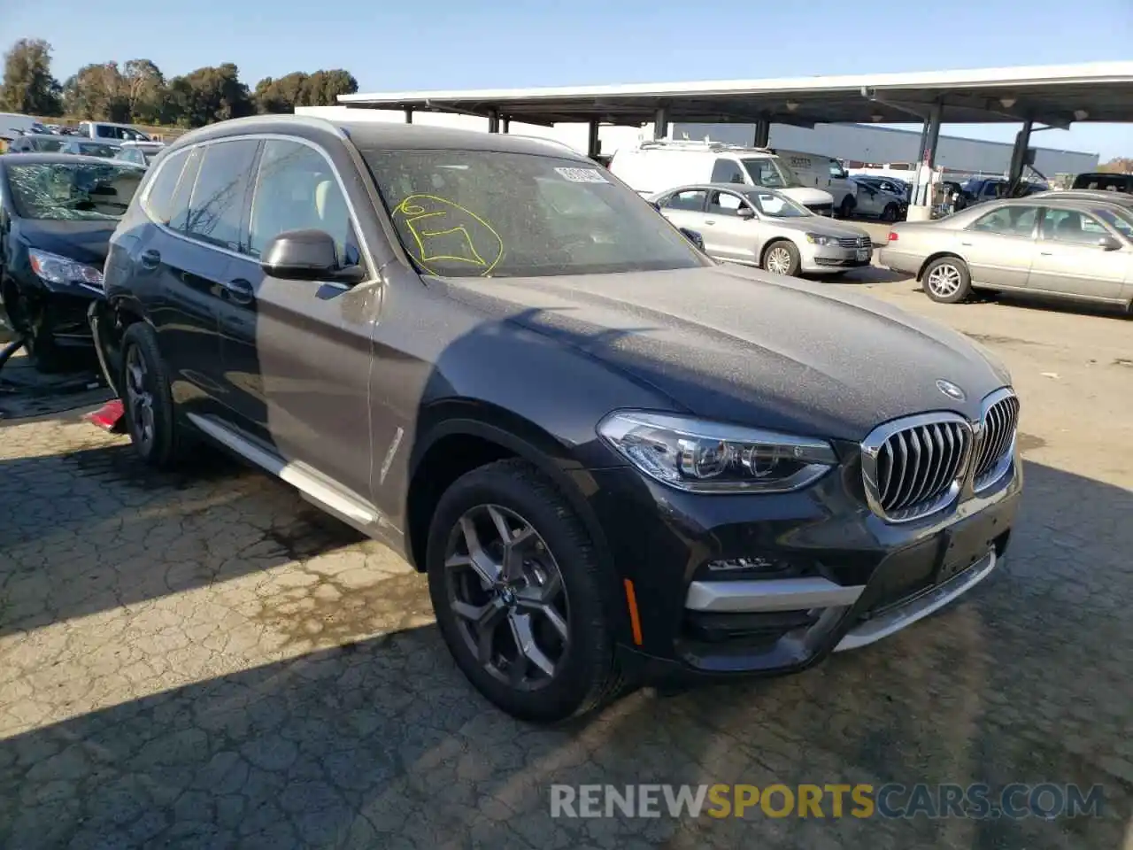 1 Photograph of a damaged car 5UXTY5C03M9F20372 BMW X3 2021