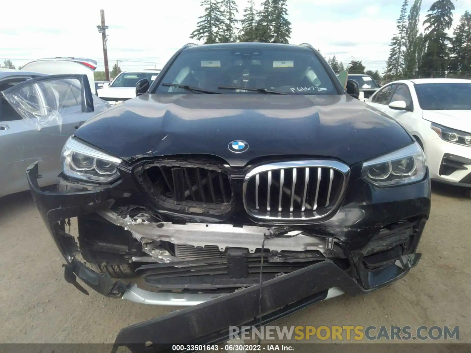 6 Photograph of a damaged car 5UXTY5C03M9F66672 BMW X3 2021