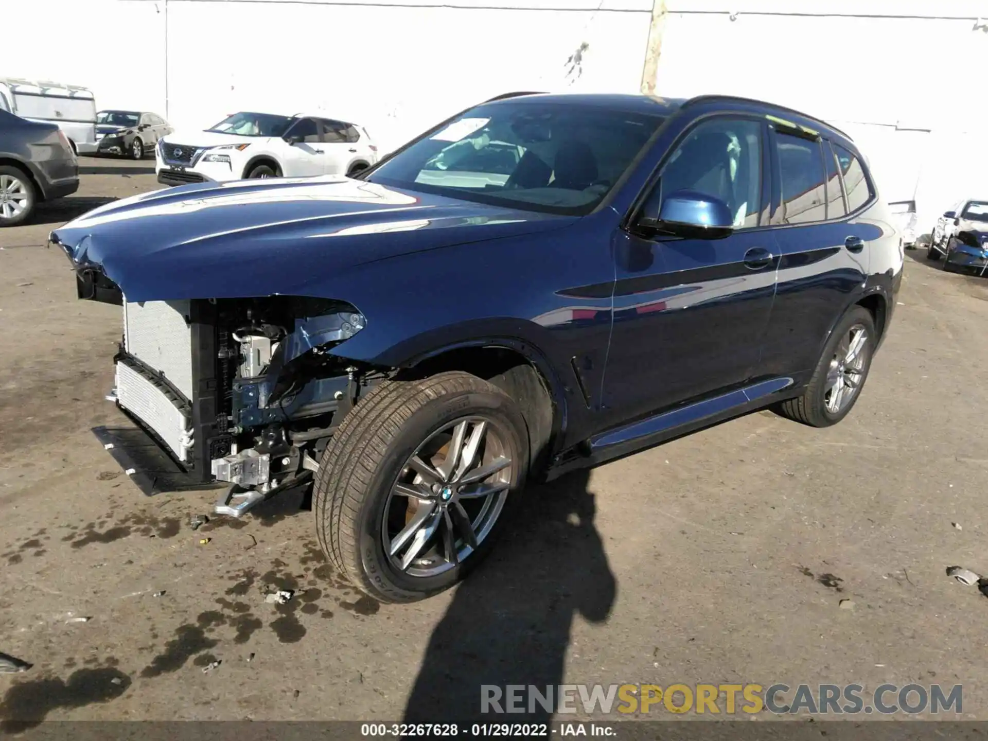 2 Photograph of a damaged car 5UXTY5C03M9G70658 BMW X3 2021