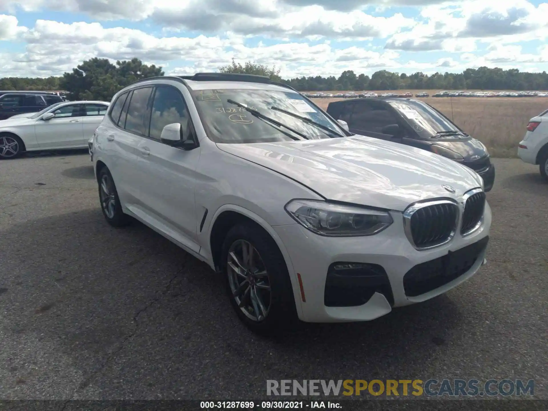 1 Photograph of a damaged car 5UXTY5C03M9G95768 BMW X3 2021