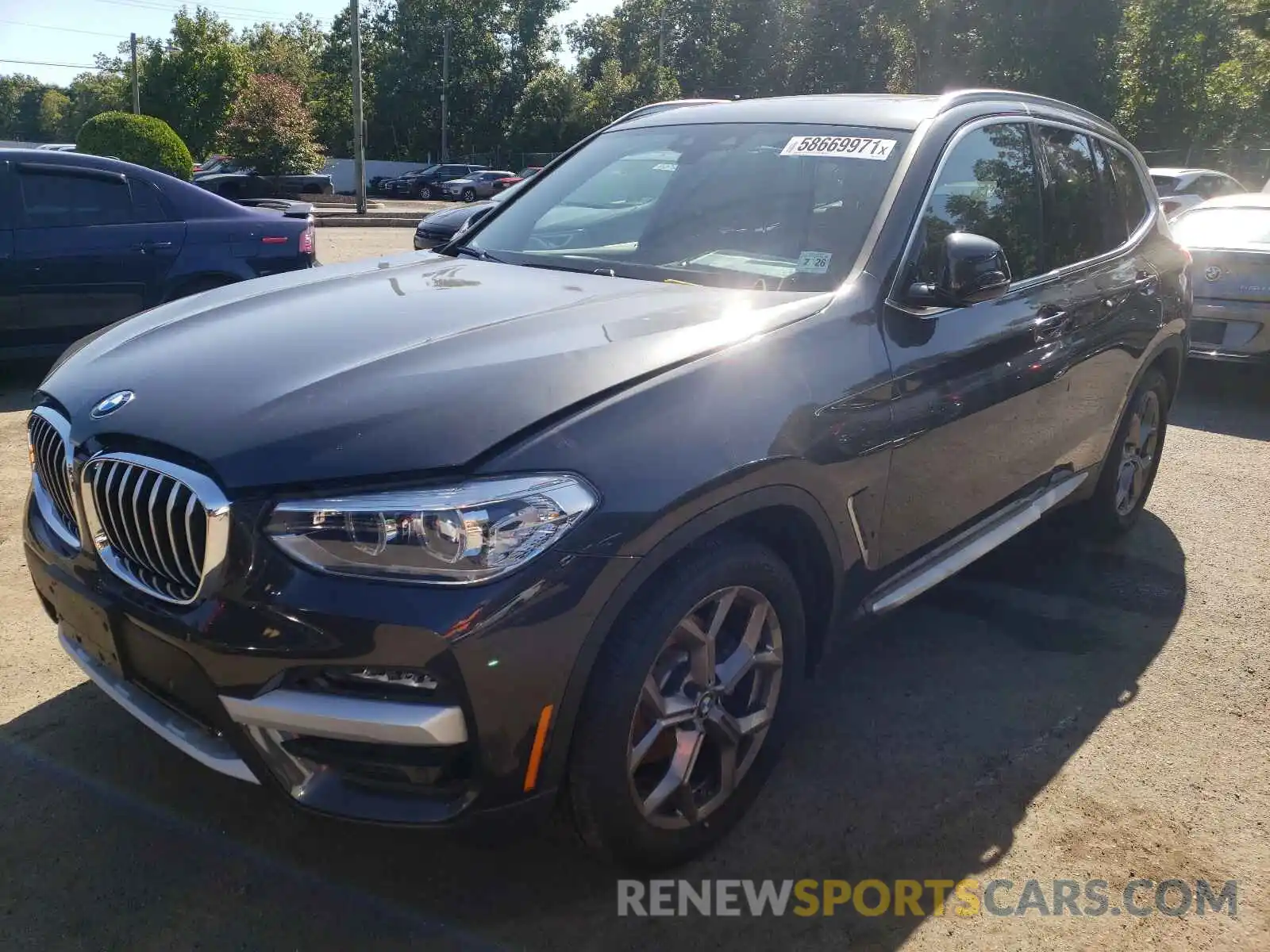 2 Photograph of a damaged car 5UXTY5C03M9H01486 BMW X3 2021