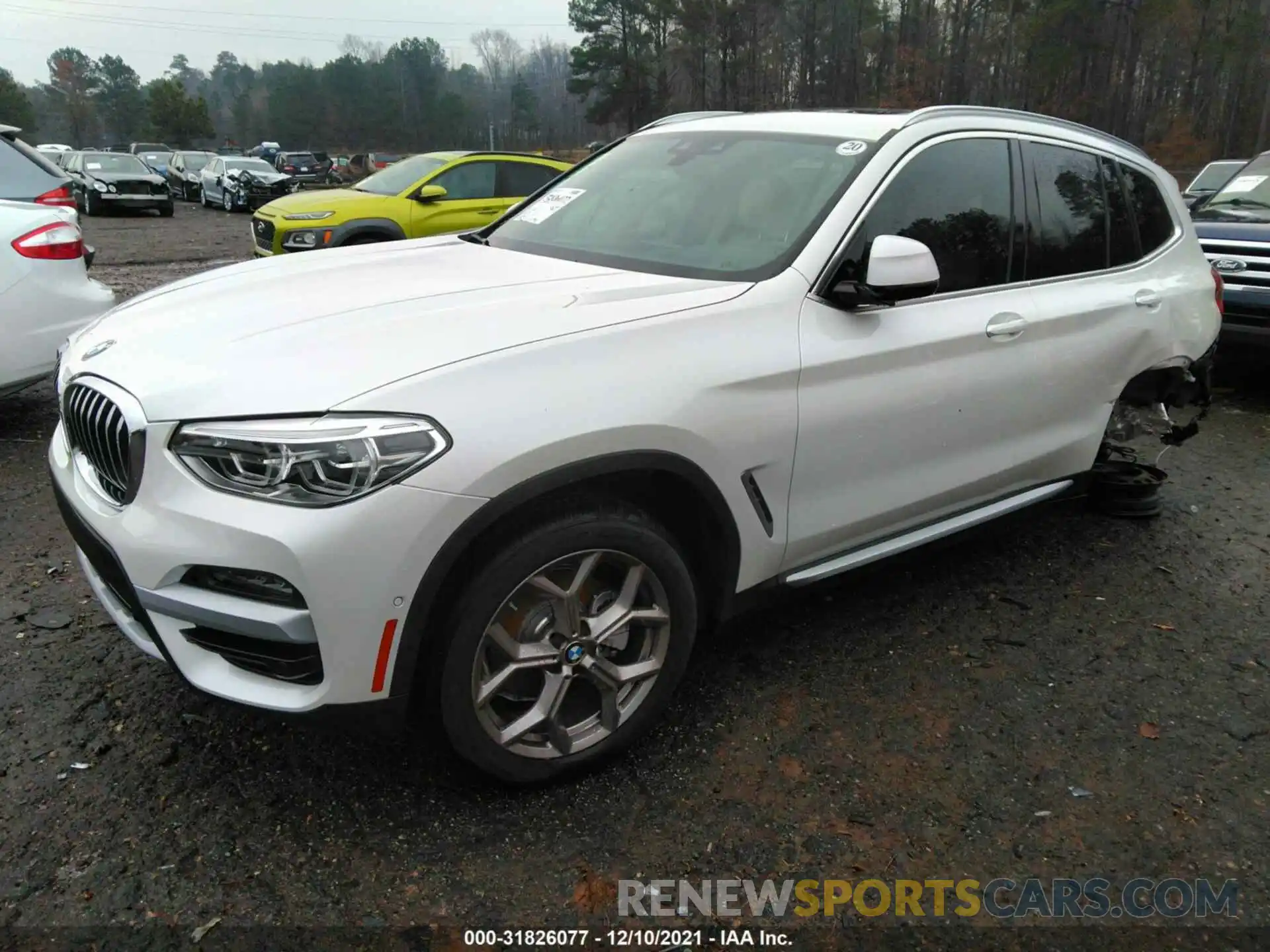 2 Photograph of a damaged car 5UXTY5C03M9H34066 BMW X3 2021