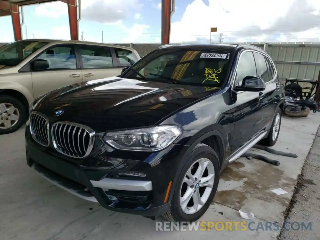 2 Photograph of a damaged car 5UXTY5C03M9H95207 BMW X3 2021