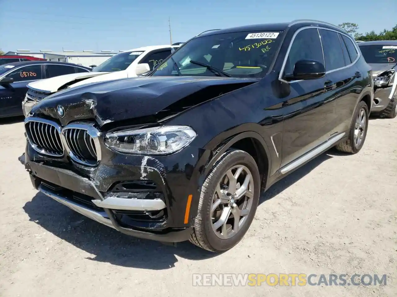 2 Photograph of a damaged car 5UXTY5C04M9D96791 BMW X3 2021