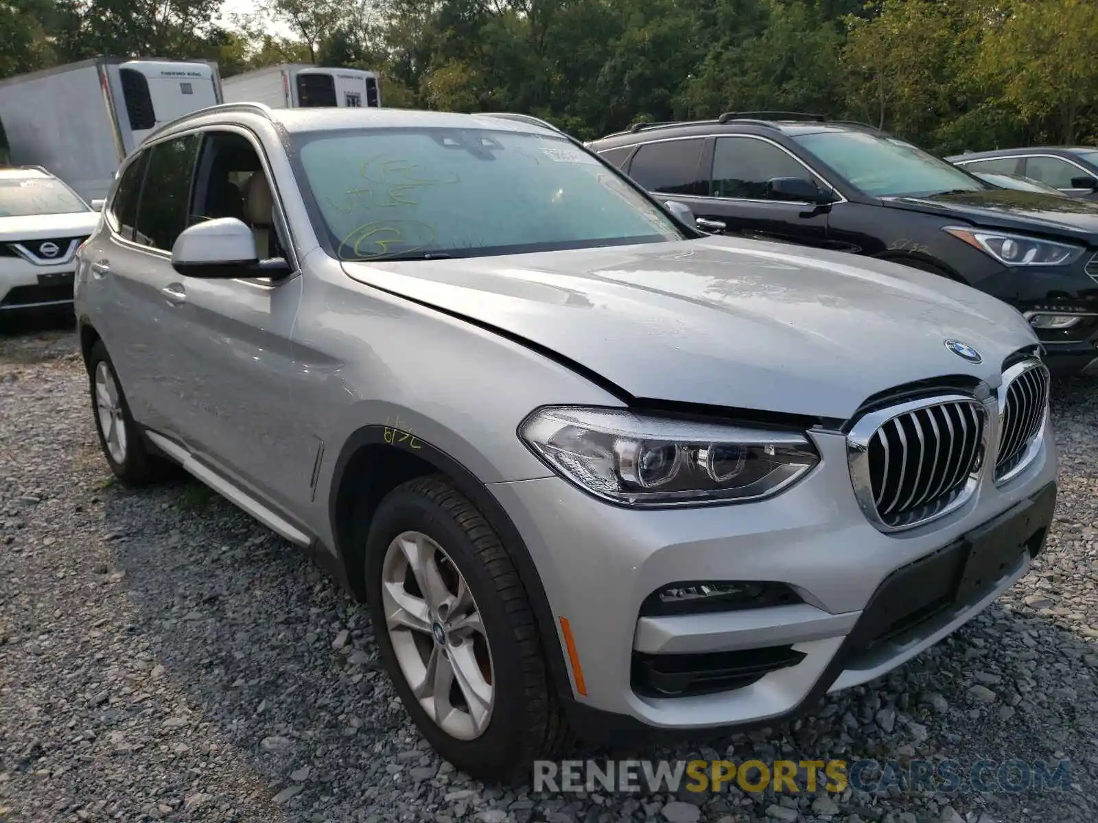 1 Photograph of a damaged car 5UXTY5C04M9E29689 BMW X3 2021