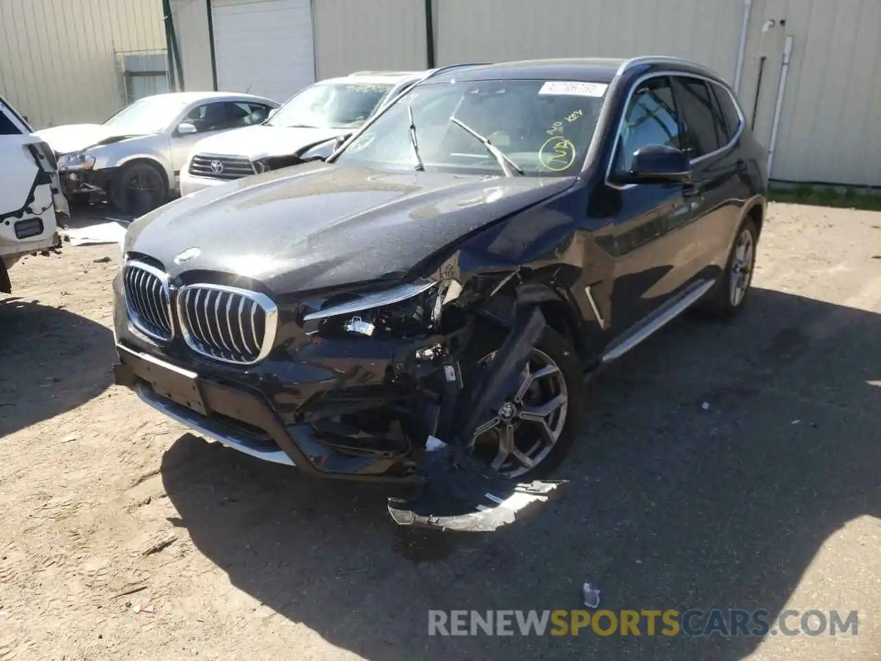 2 Photograph of a damaged car 5UXTY5C04M9E33497 BMW X3 2021