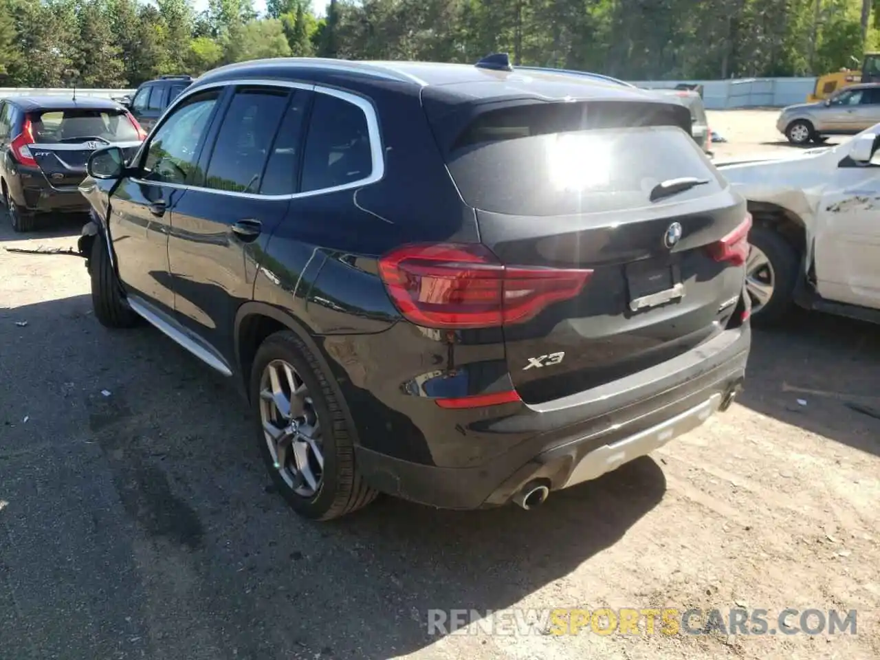 3 Photograph of a damaged car 5UXTY5C04M9E33497 BMW X3 2021