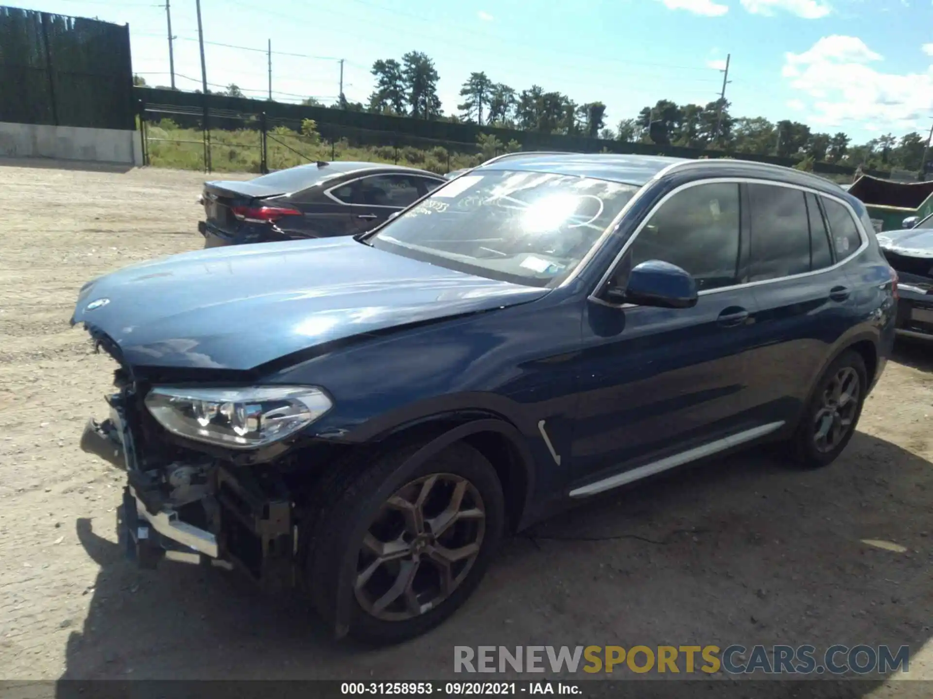 2 Photograph of a damaged car 5UXTY5C04M9E58285 BMW X3 2021