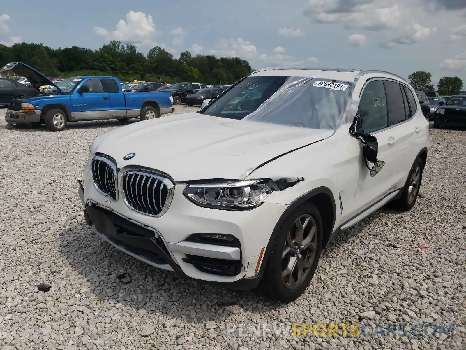 2 Photograph of a damaged car 5UXTY5C04M9F48231 BMW X3 2021