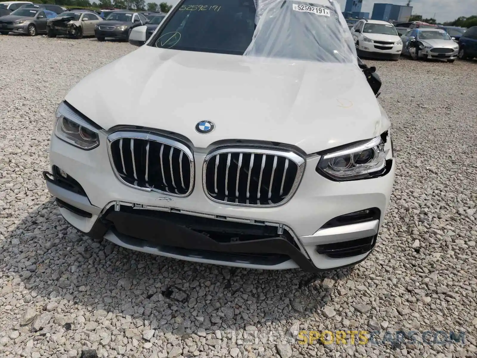 9 Photograph of a damaged car 5UXTY5C04M9F48231 BMW X3 2021