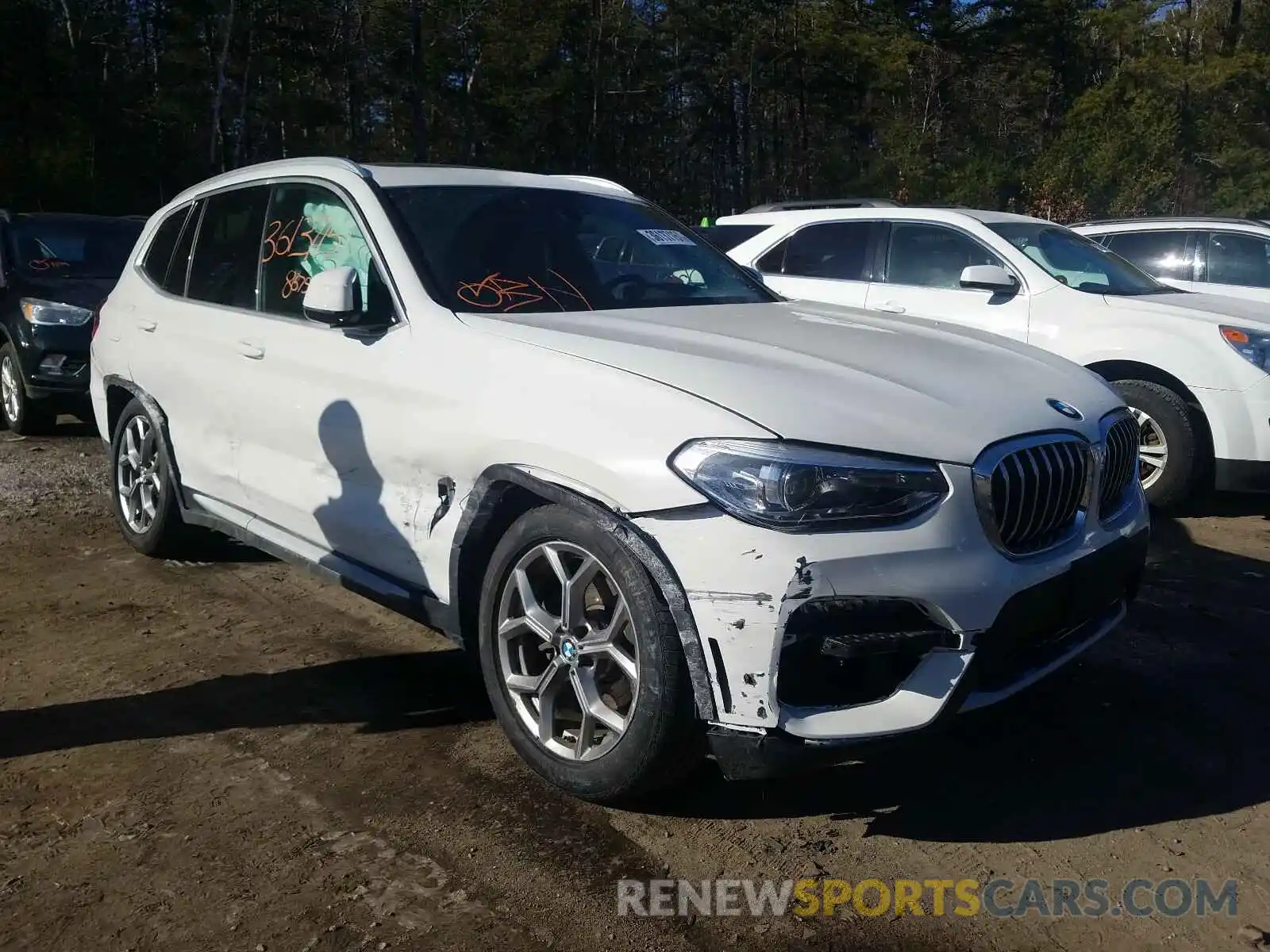 1 Photograph of a damaged car 5UXTY5C04M9F71976 BMW X3 2021