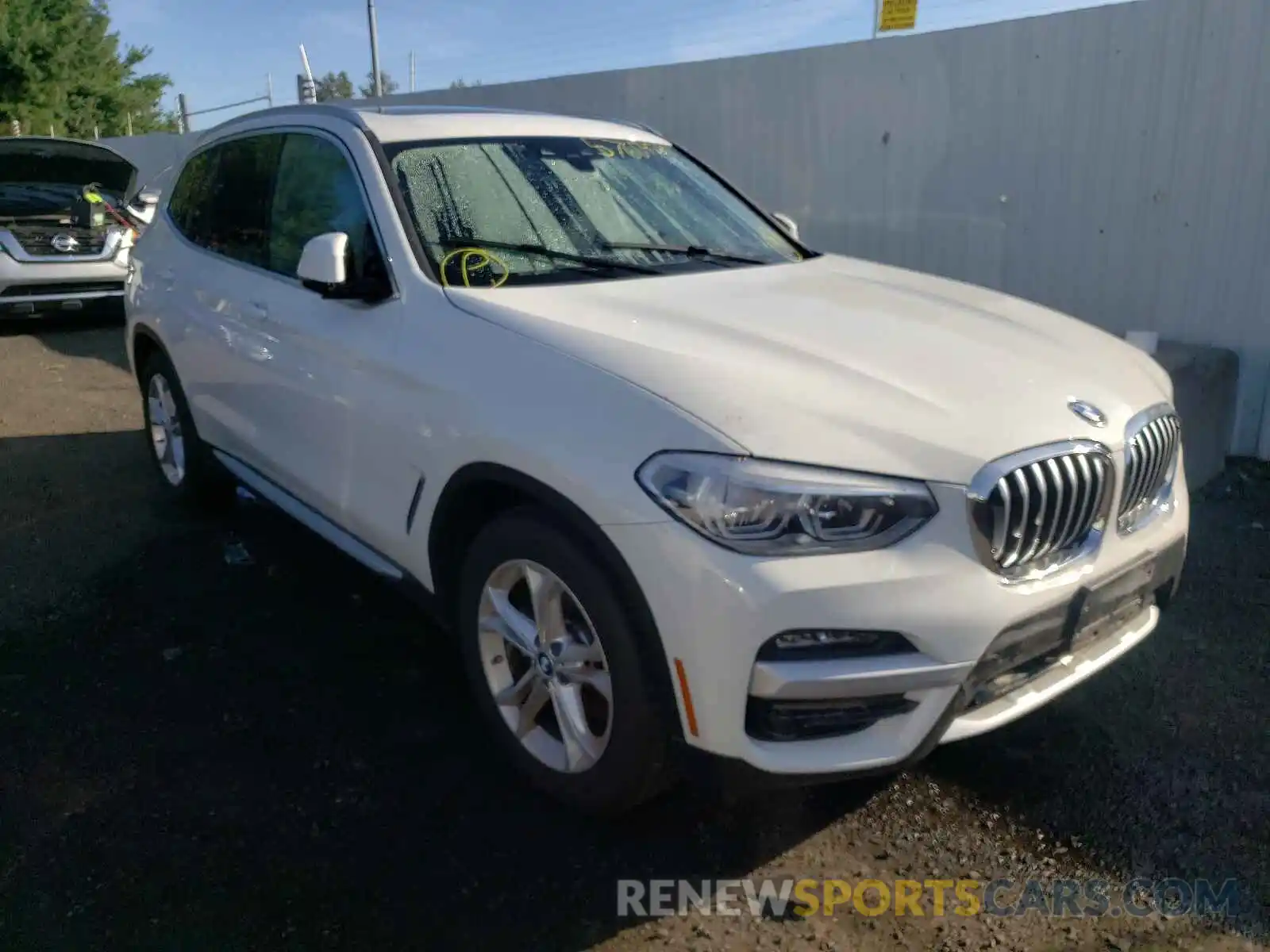 1 Photograph of a damaged car 5UXTY5C04M9F93606 BMW X3 2021