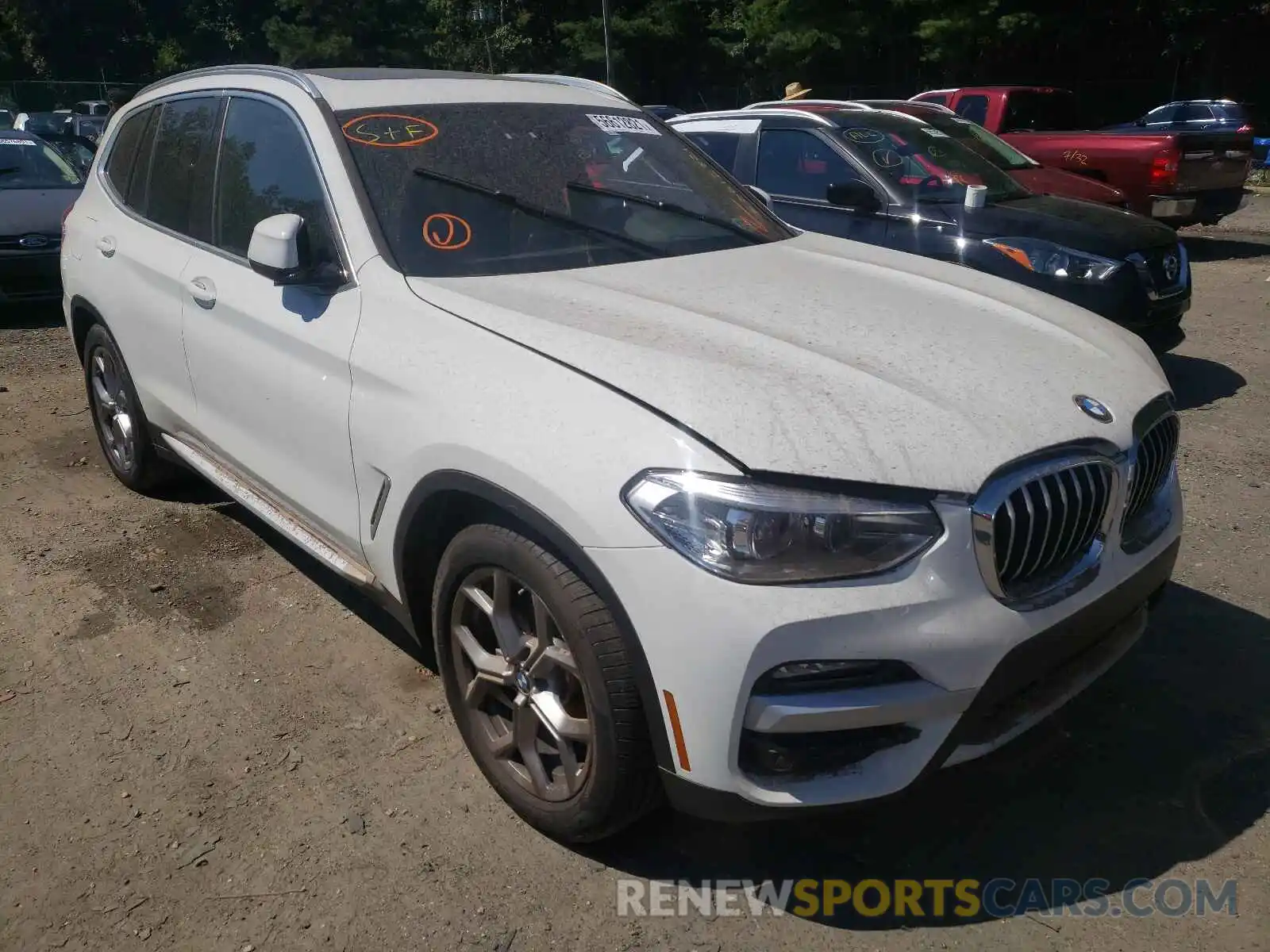 1 Photograph of a damaged car 5UXTY5C04M9G32985 BMW X3 2021