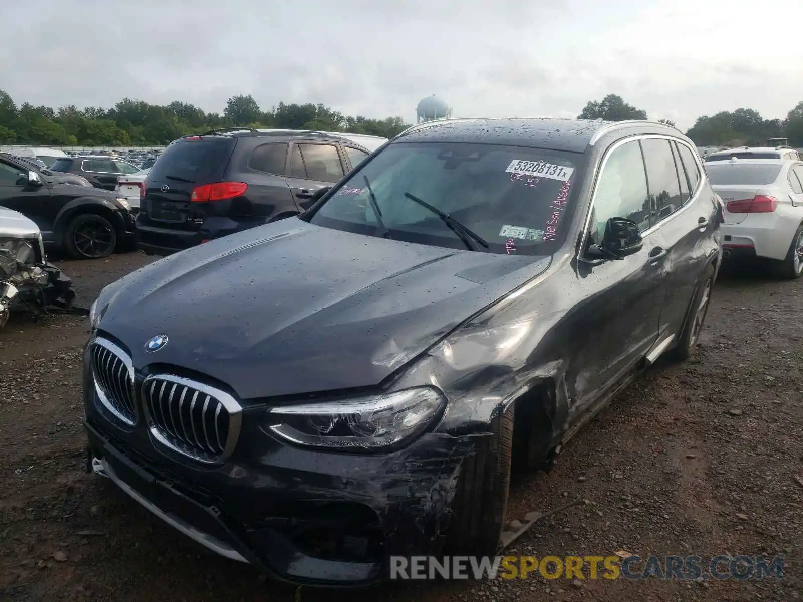 2 Photograph of a damaged car 5UXTY5C04M9G39936 BMW X3 2021