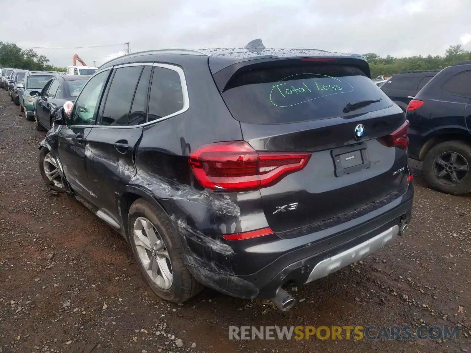 3 Photograph of a damaged car 5UXTY5C04M9G39936 BMW X3 2021