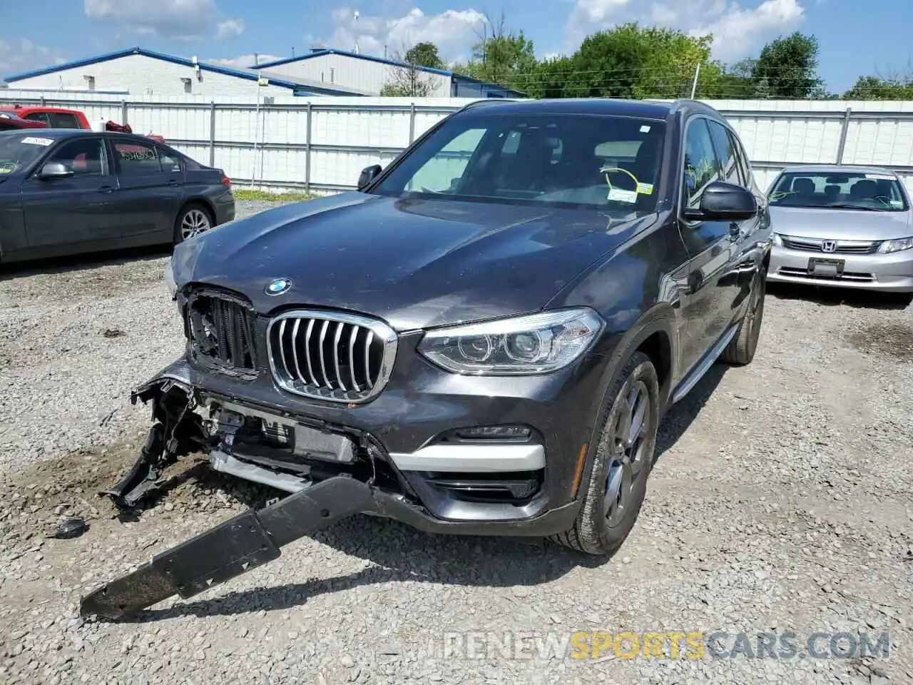 2 Photograph of a damaged car 5UXTY5C04M9H20600 BMW X3 2021