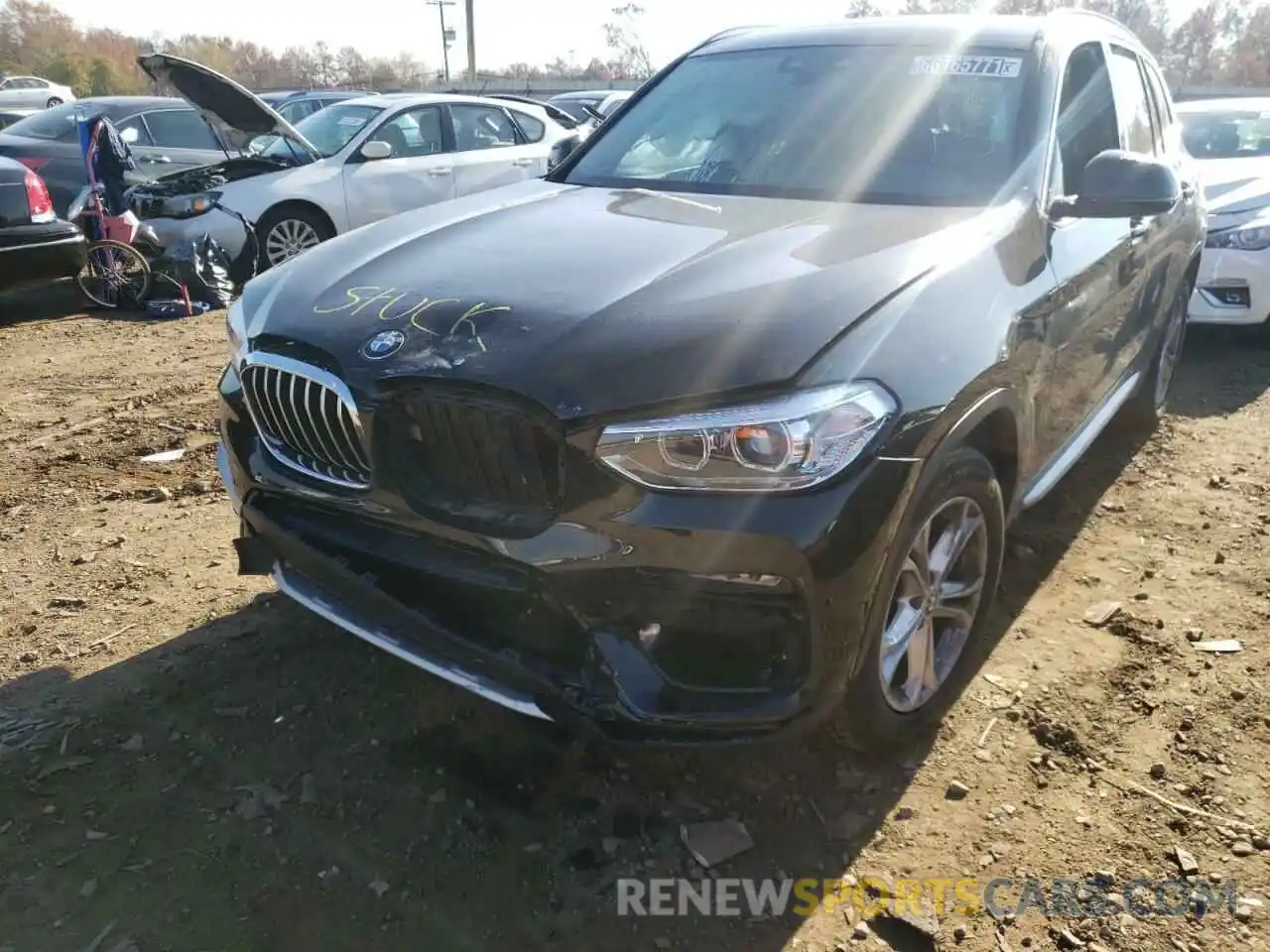 9 Photograph of a damaged car 5UXTY5C04M9H25294 BMW X3 2021