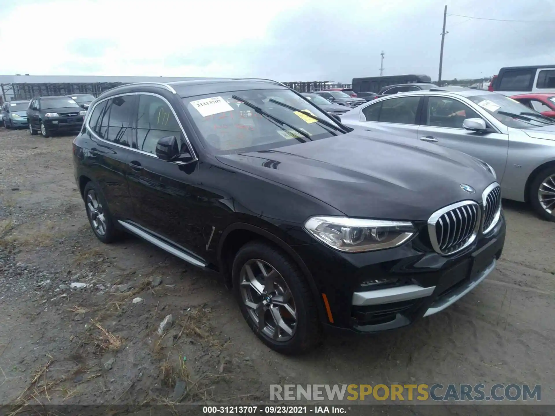 1 Photograph of a damaged car 5UXTY5C04M9H70252 BMW X3 2021