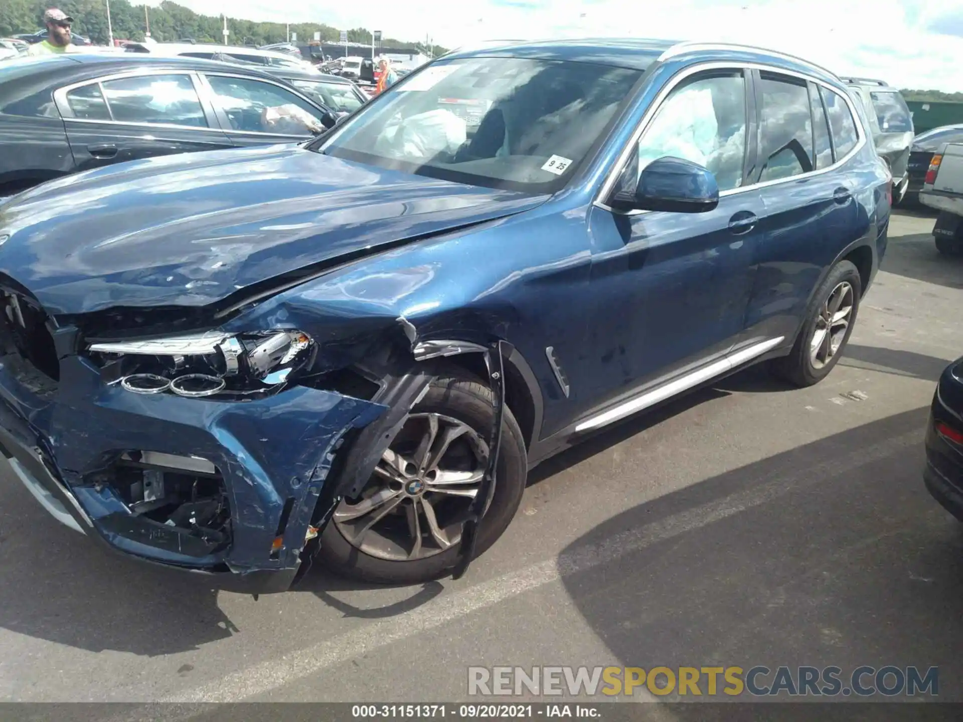 2 Photograph of a damaged car 5UXTY5C05M9E07636 BMW X3 2021