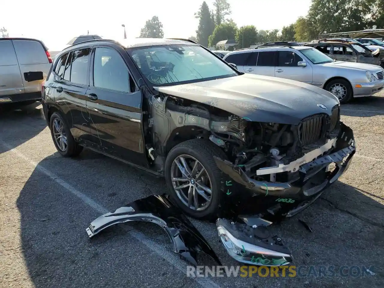 1 Photograph of a damaged car 5UXTY5C05M9E34223 BMW X3 2021