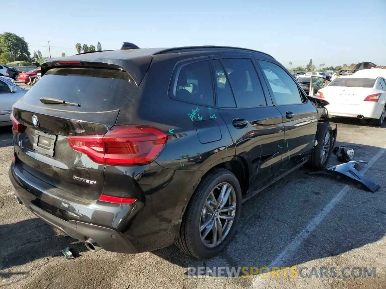 4 Photograph of a damaged car 5UXTY5C05M9E34223 BMW X3 2021