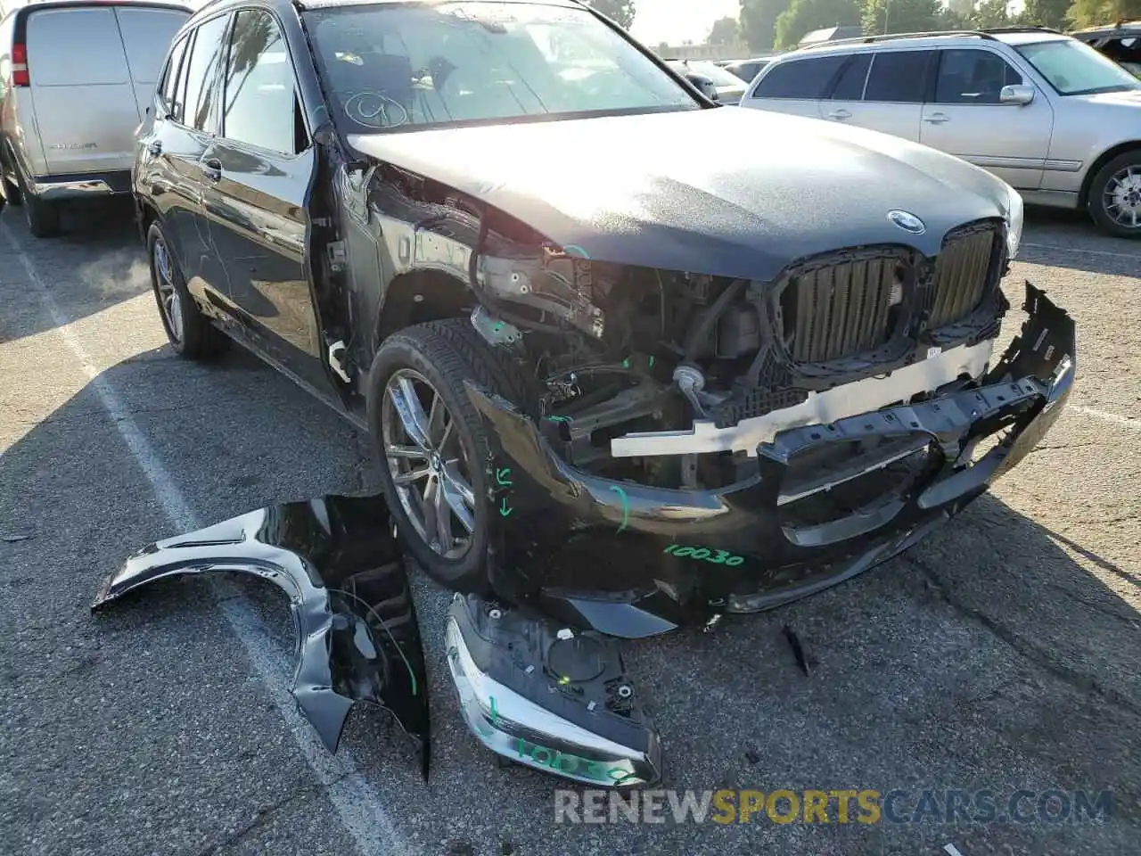 9 Photograph of a damaged car 5UXTY5C05M9E34223 BMW X3 2021