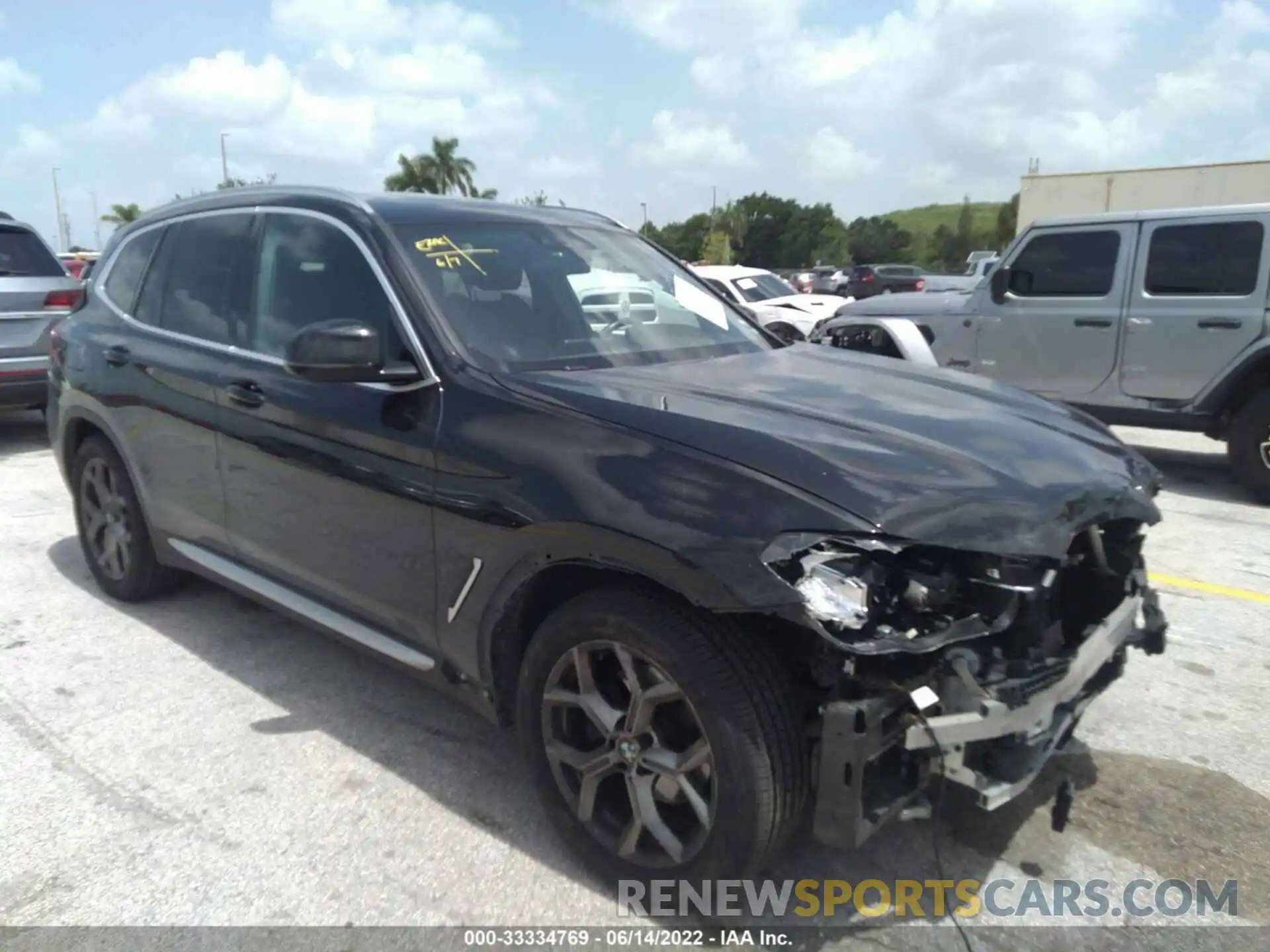 1 Photograph of a damaged car 5UXTY5C05M9E37087 BMW X3 2021