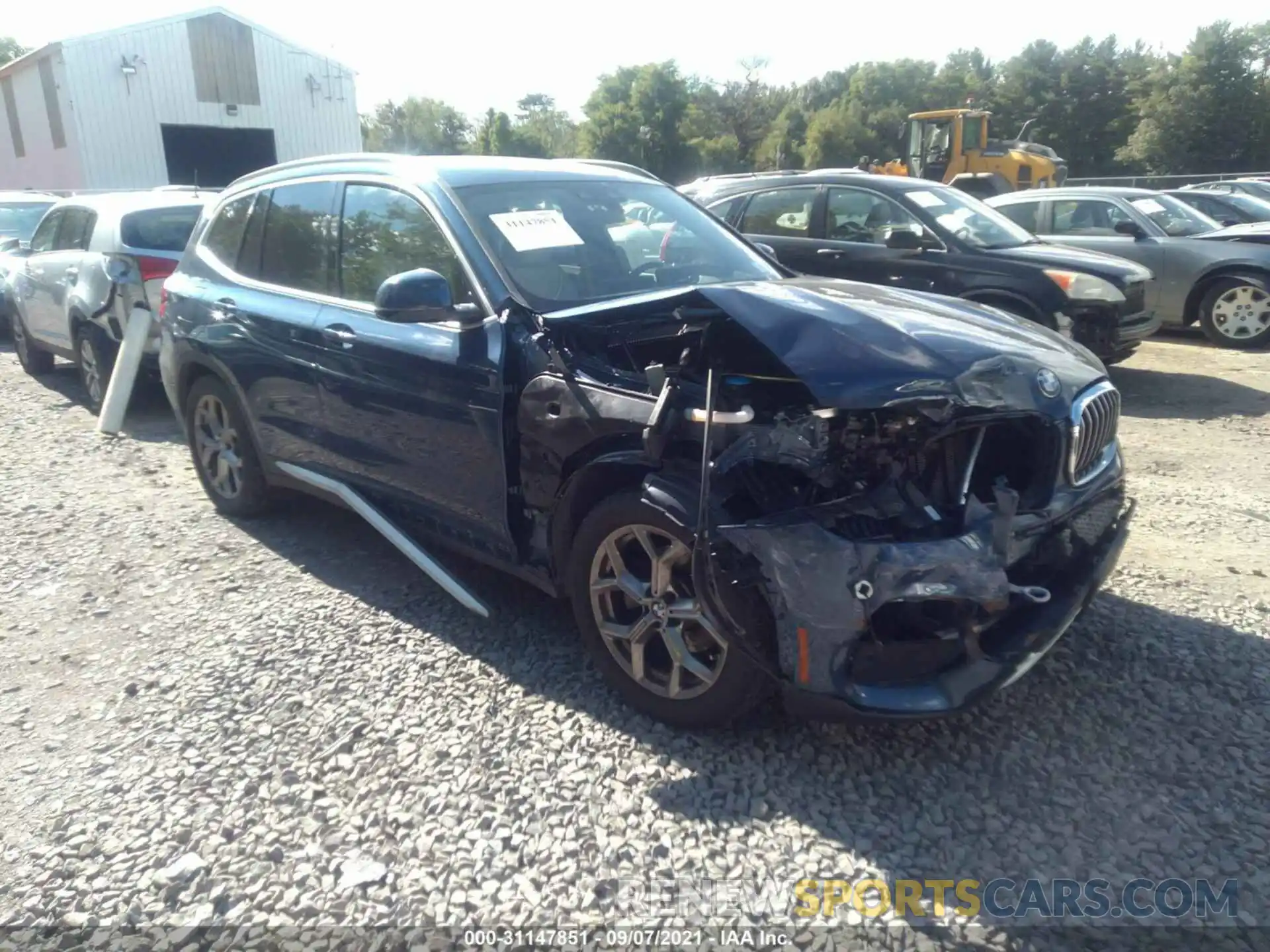 1 Photograph of a damaged car 5UXTY5C05M9F00513 BMW X3 2021