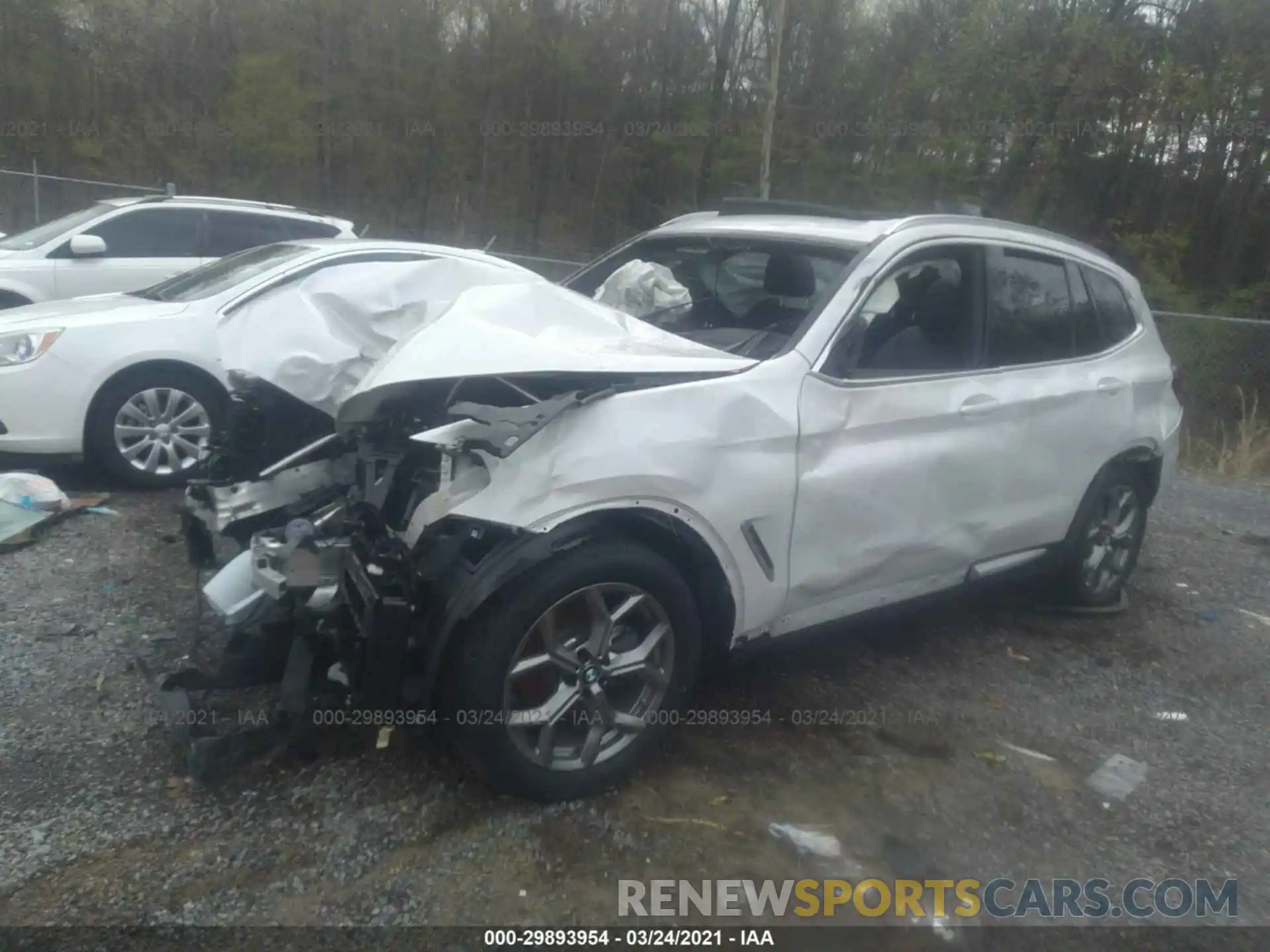 2 Photograph of a damaged car 5UXTY5C05M9F00916 BMW X3 2021