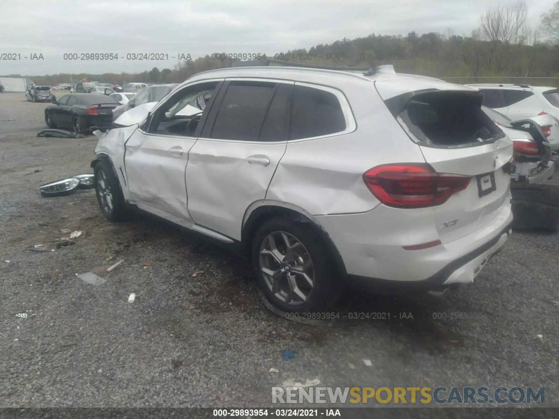 3 Photograph of a damaged car 5UXTY5C05M9F00916 BMW X3 2021