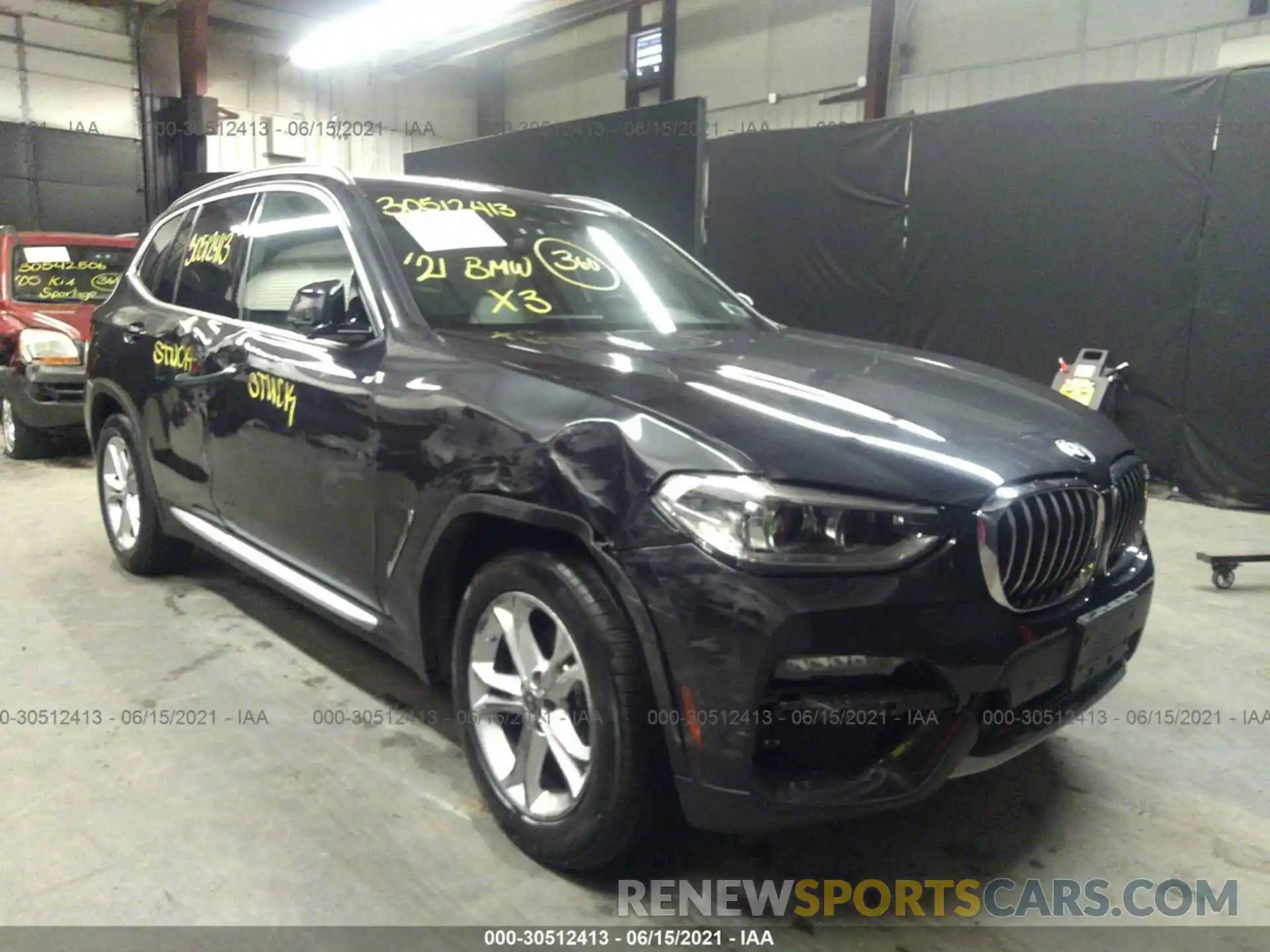 6 Photograph of a damaged car 5UXTY5C05M9F50215 BMW X3 2021