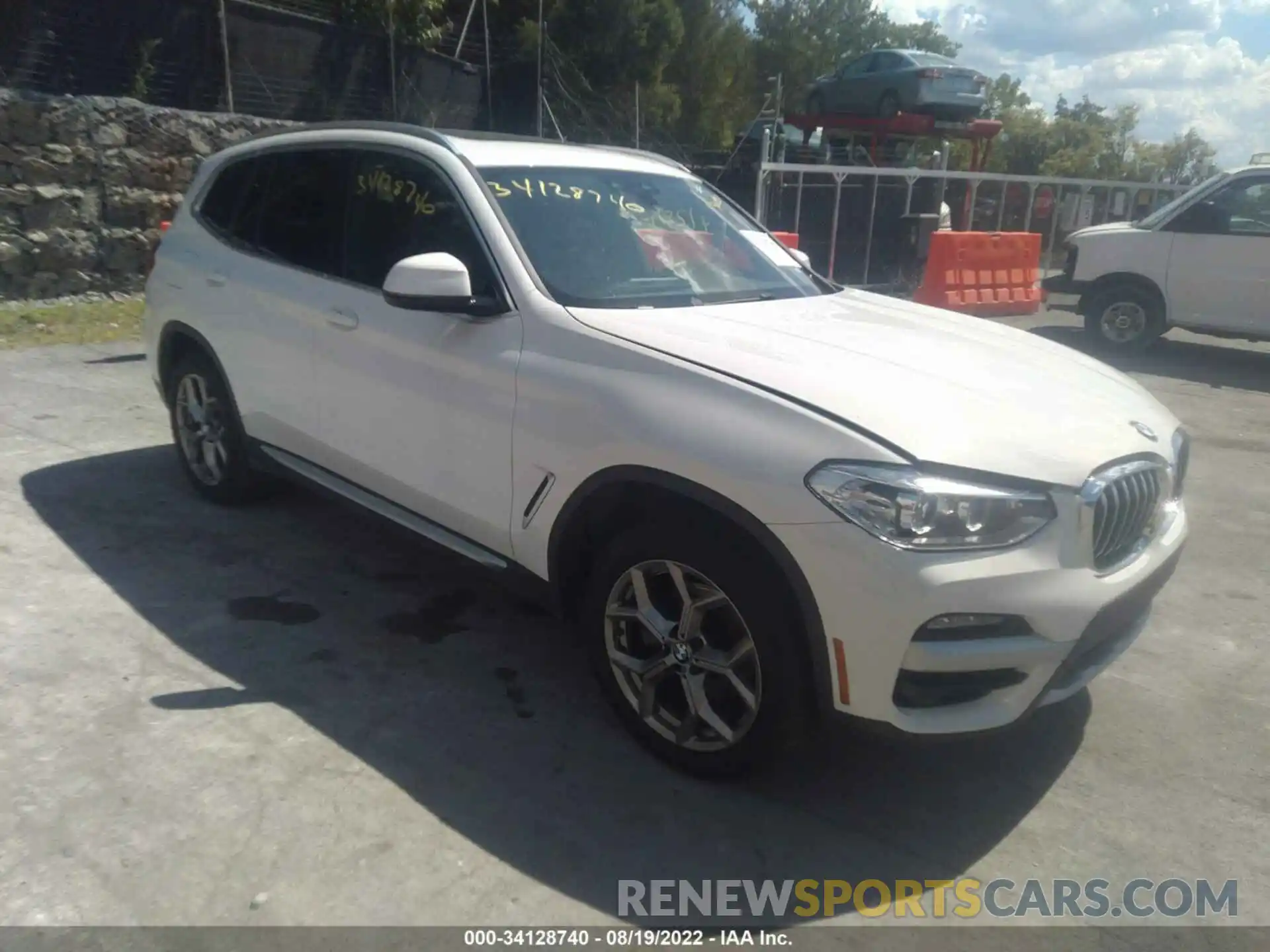 1 Photograph of a damaged car 5UXTY5C05M9F59335 BMW X3 2021