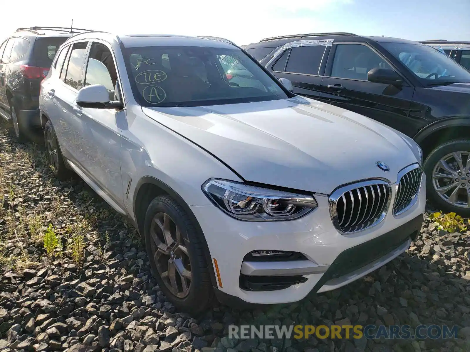 1 Photograph of a damaged car 5UXTY5C05M9F93209 BMW X3 2021