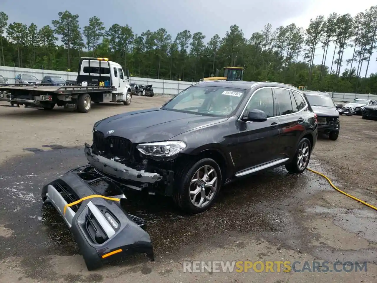 2 Photograph of a damaged car 5UXTY5C05M9G51710 BMW X3 2021