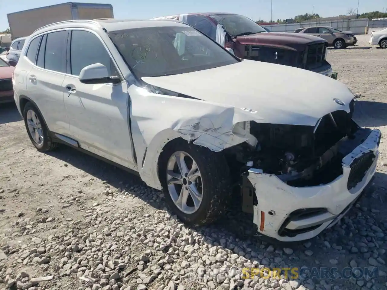 1 Photograph of a damaged car 5UXTY5C05M9G80298 BMW X3 2021