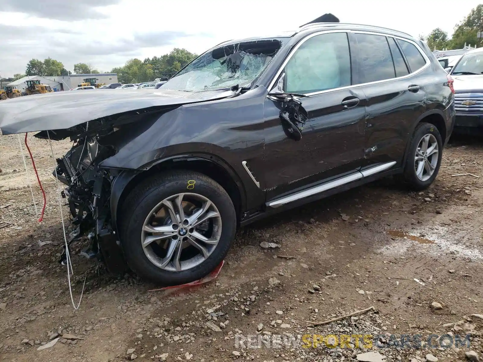 2 Photograph of a damaged car 5UXTY5C05M9G94363 BMW X3 2021