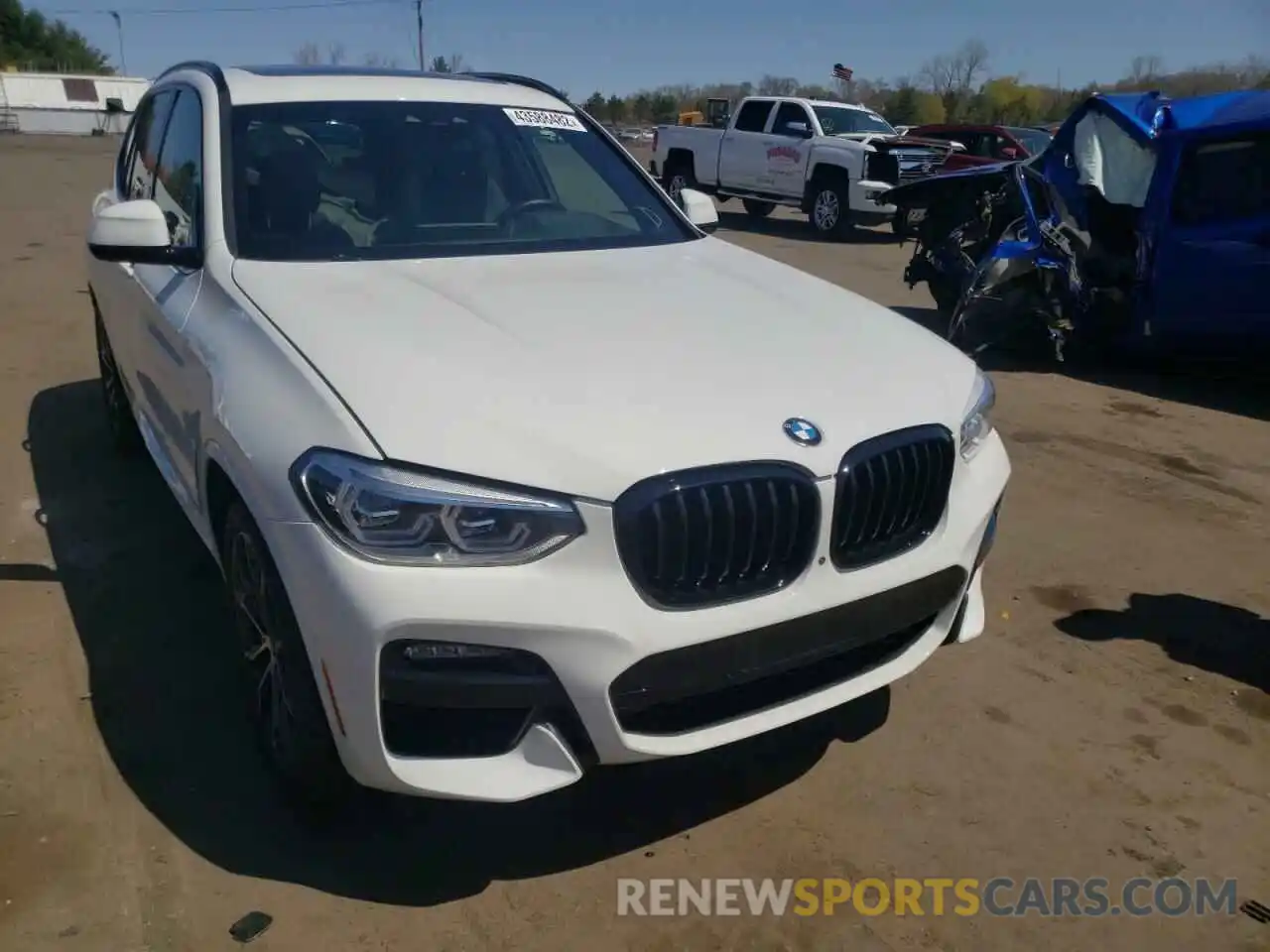 1 Photograph of a damaged car 5UXTY5C05M9H18905 BMW X3 2021