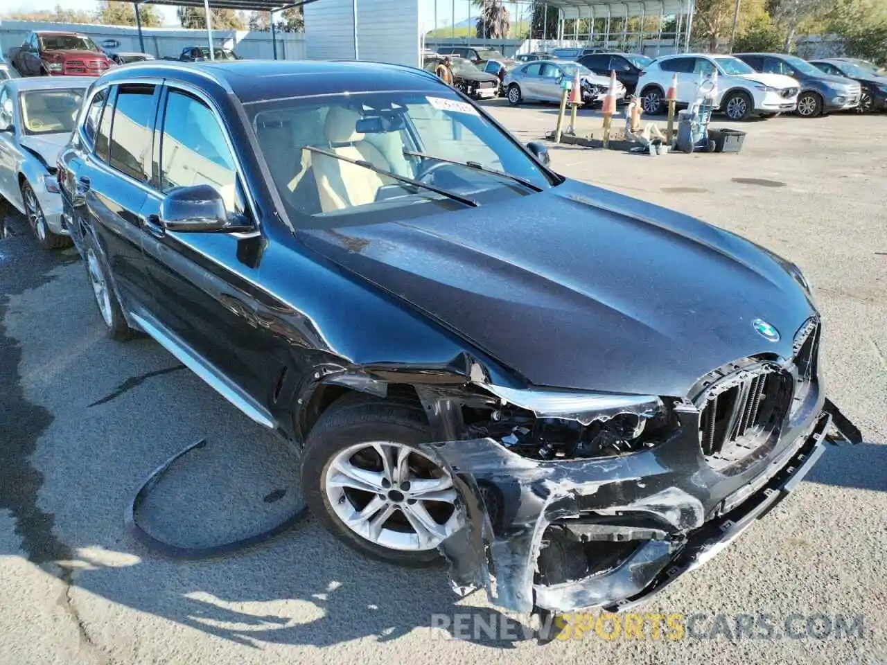 1 Photograph of a damaged car 5UXTY5C05M9H28902 BMW X3 2021