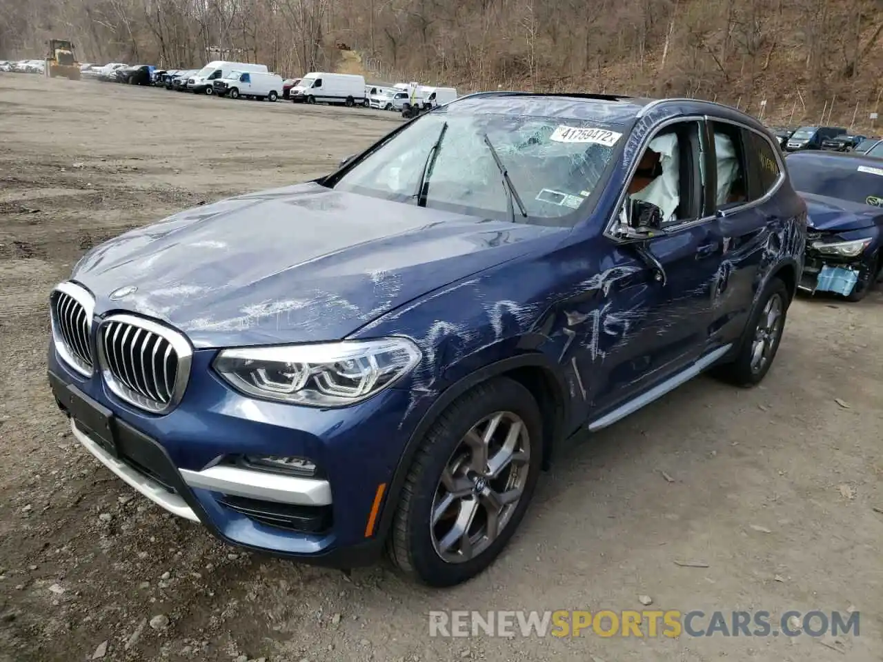 2 Photograph of a damaged car 5UXTY5C05M9H40645 BMW X3 2021