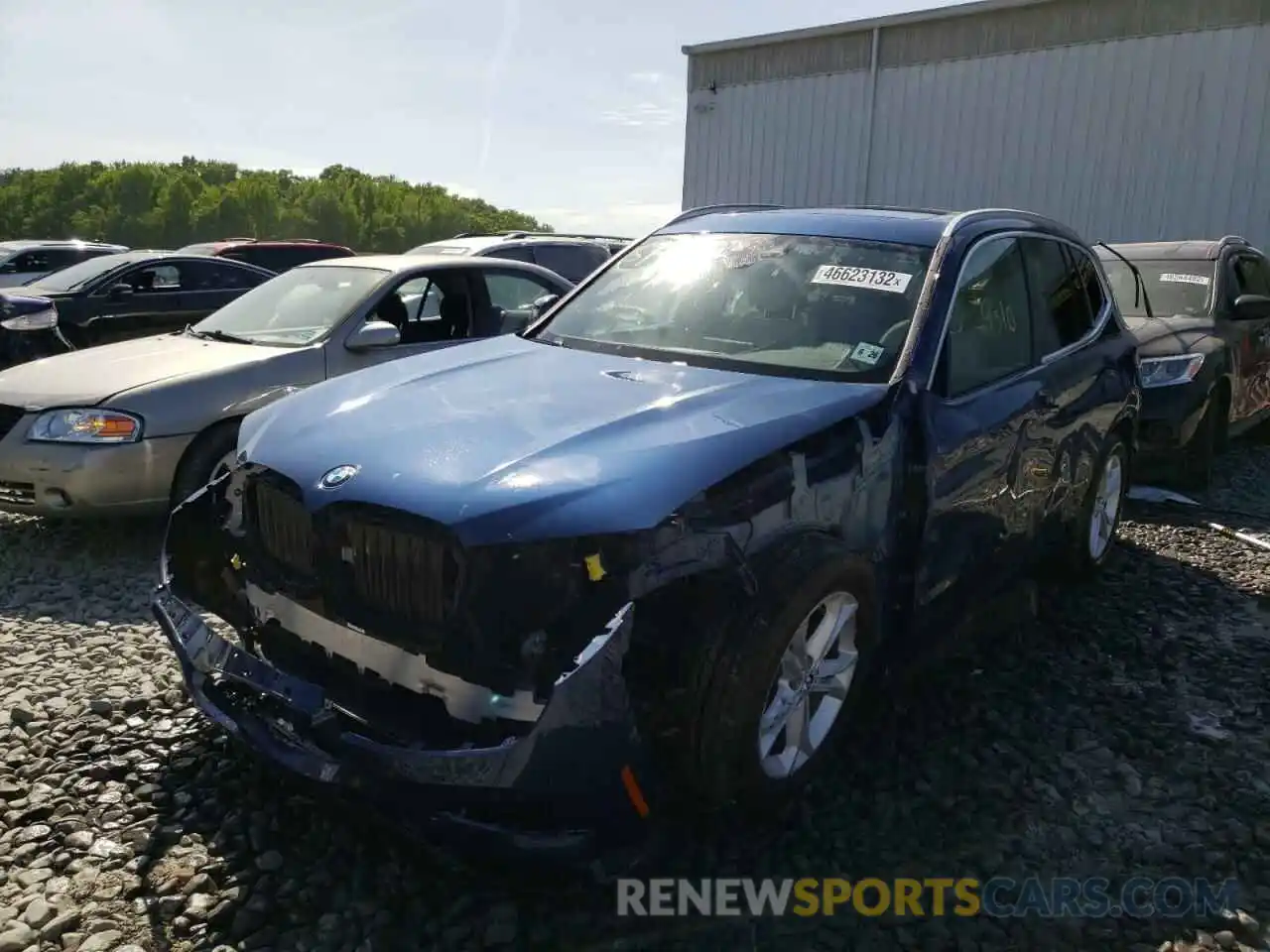 2 Photograph of a damaged car 5UXTY5C05M9H57543 BMW X3 2021