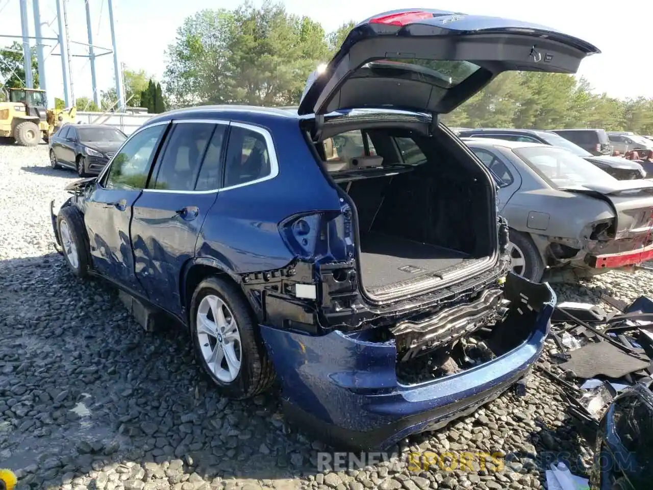 3 Фотография поврежденного автомобиля 5UXTY5C05M9H57543 BMW X3 2021